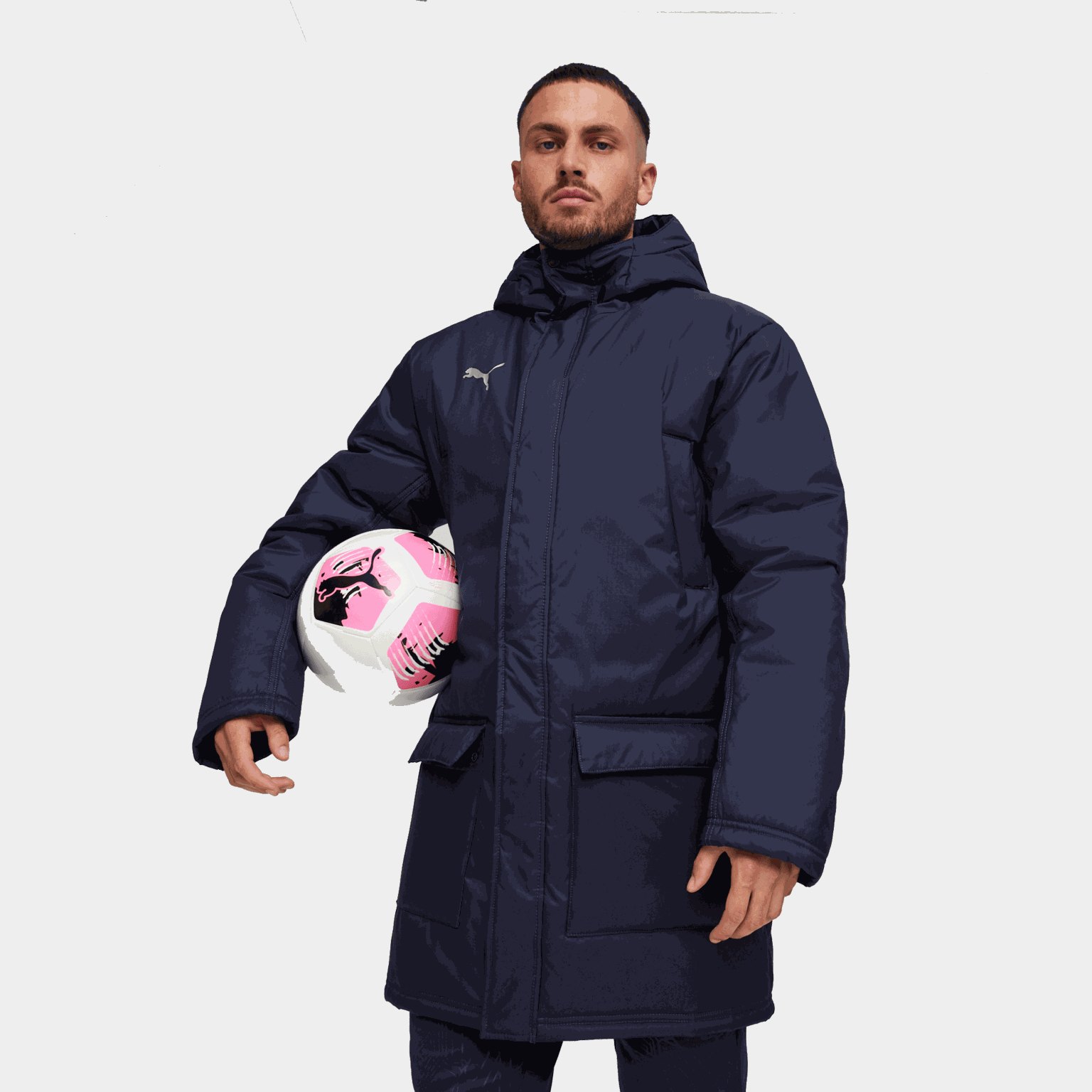  Veste d'hiver teamFINAL pour homme – Bleu foncé