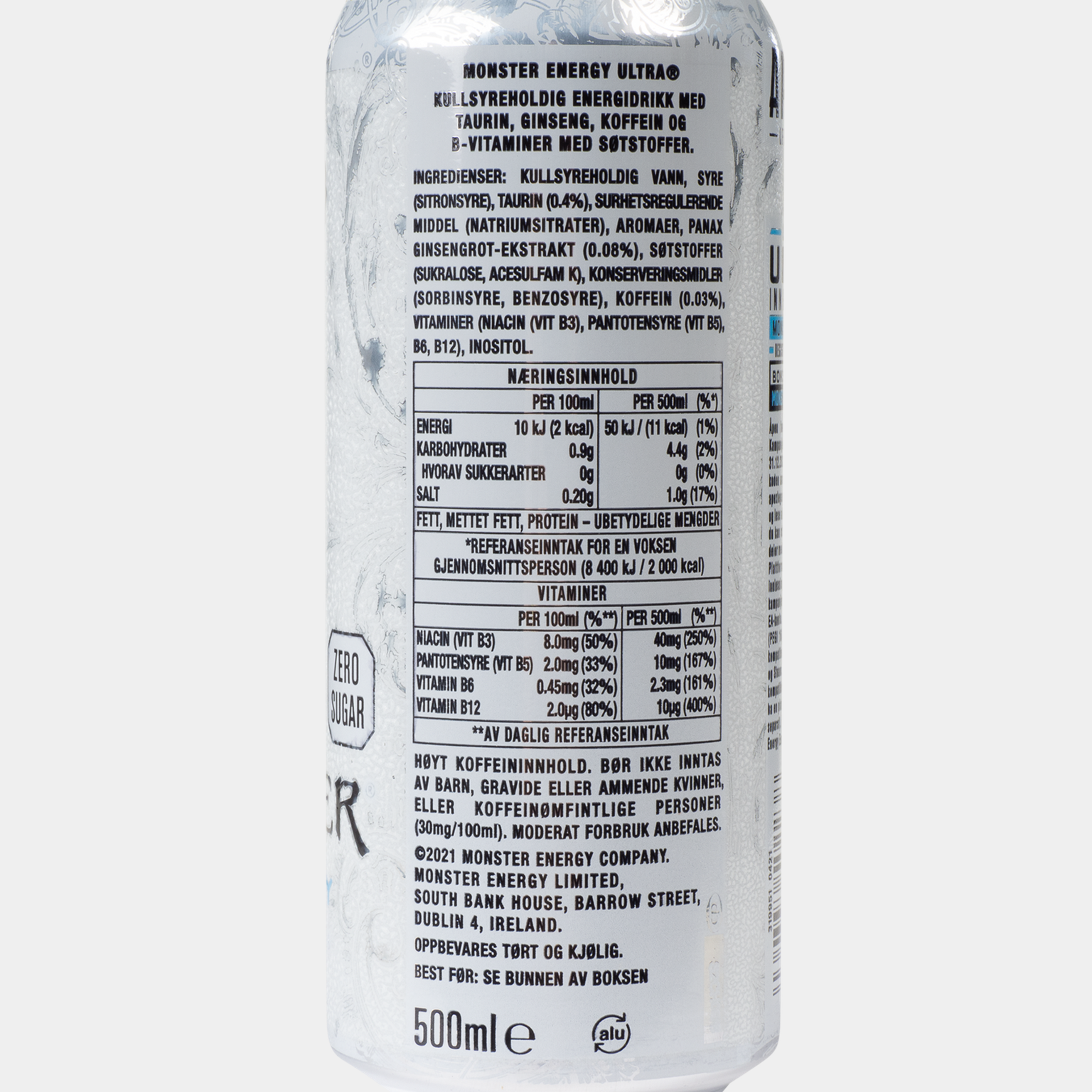  Monster Ultra White, napój energetyczny -