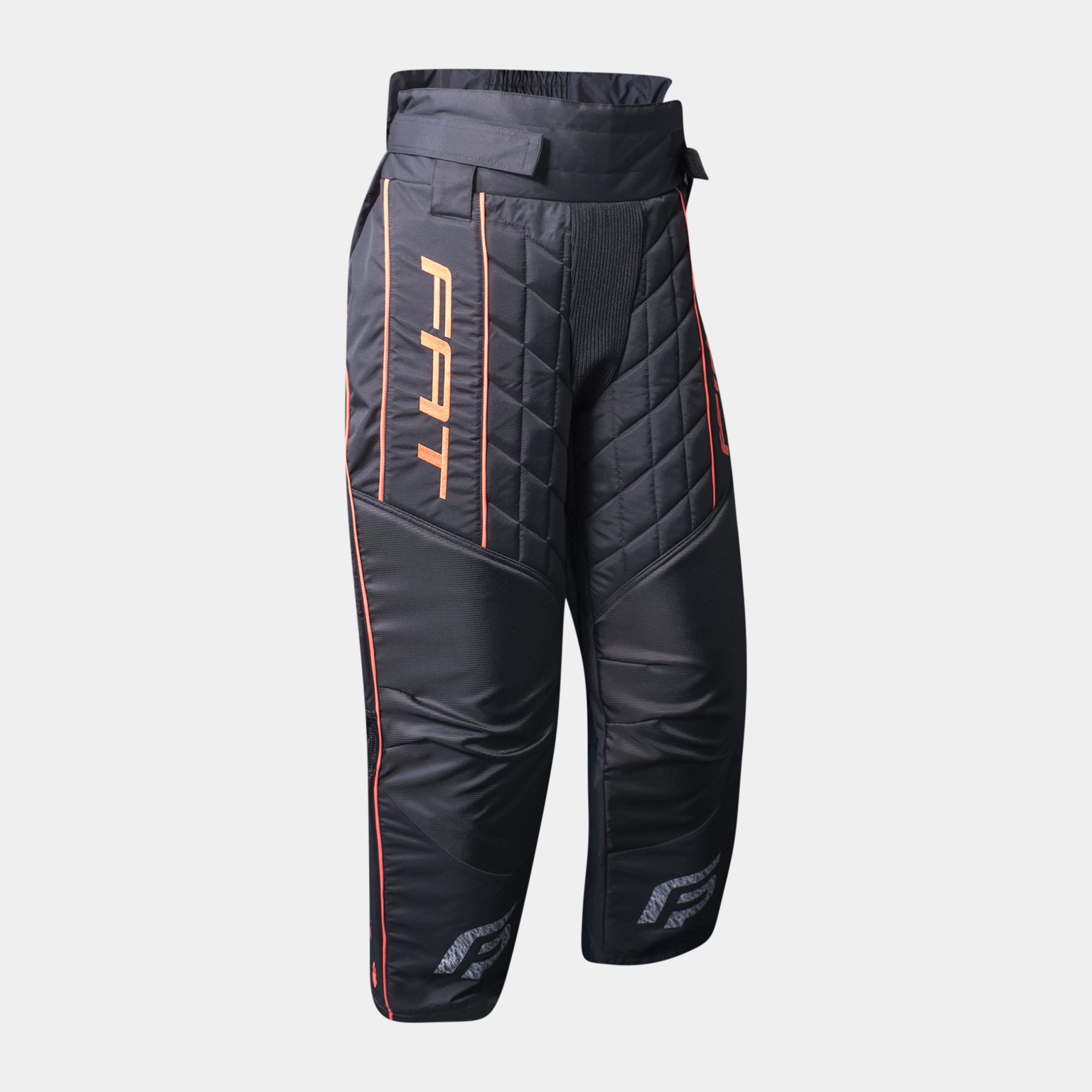 Calças de goleiro infantil, pretas, tamanho 21/22