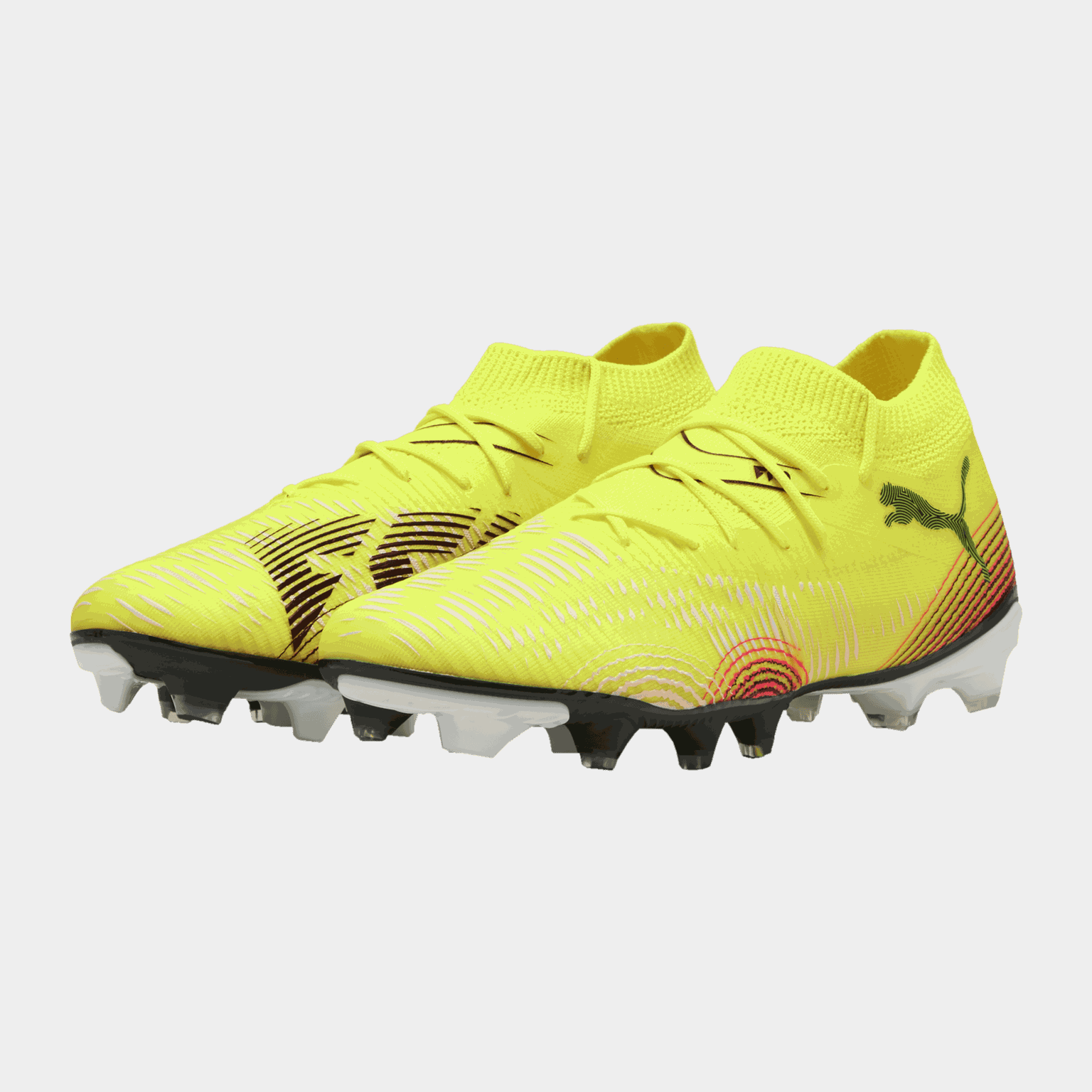 Chuteiras de futebol de campo femininas FUTURE 8 Match FG/AG Q2 25 para grama natural e artificial - amarelas