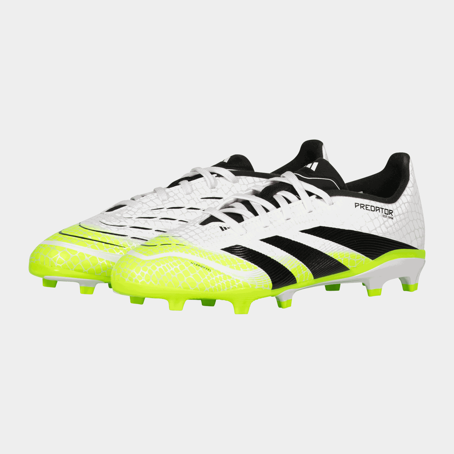  Chaussures de football Predator League MG pour gazon naturel et synthétique, Juniors - Blanches