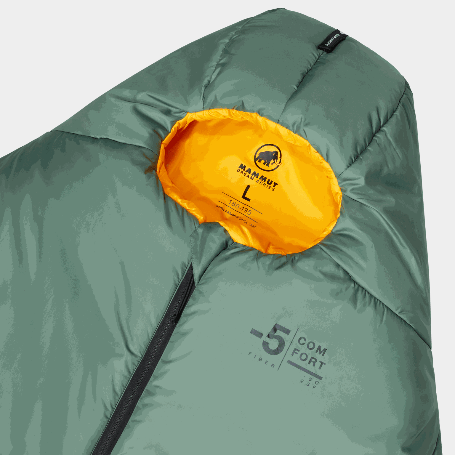 Ανδρικός υπνόσακος Comfort Fiber -5°C - πράσινος