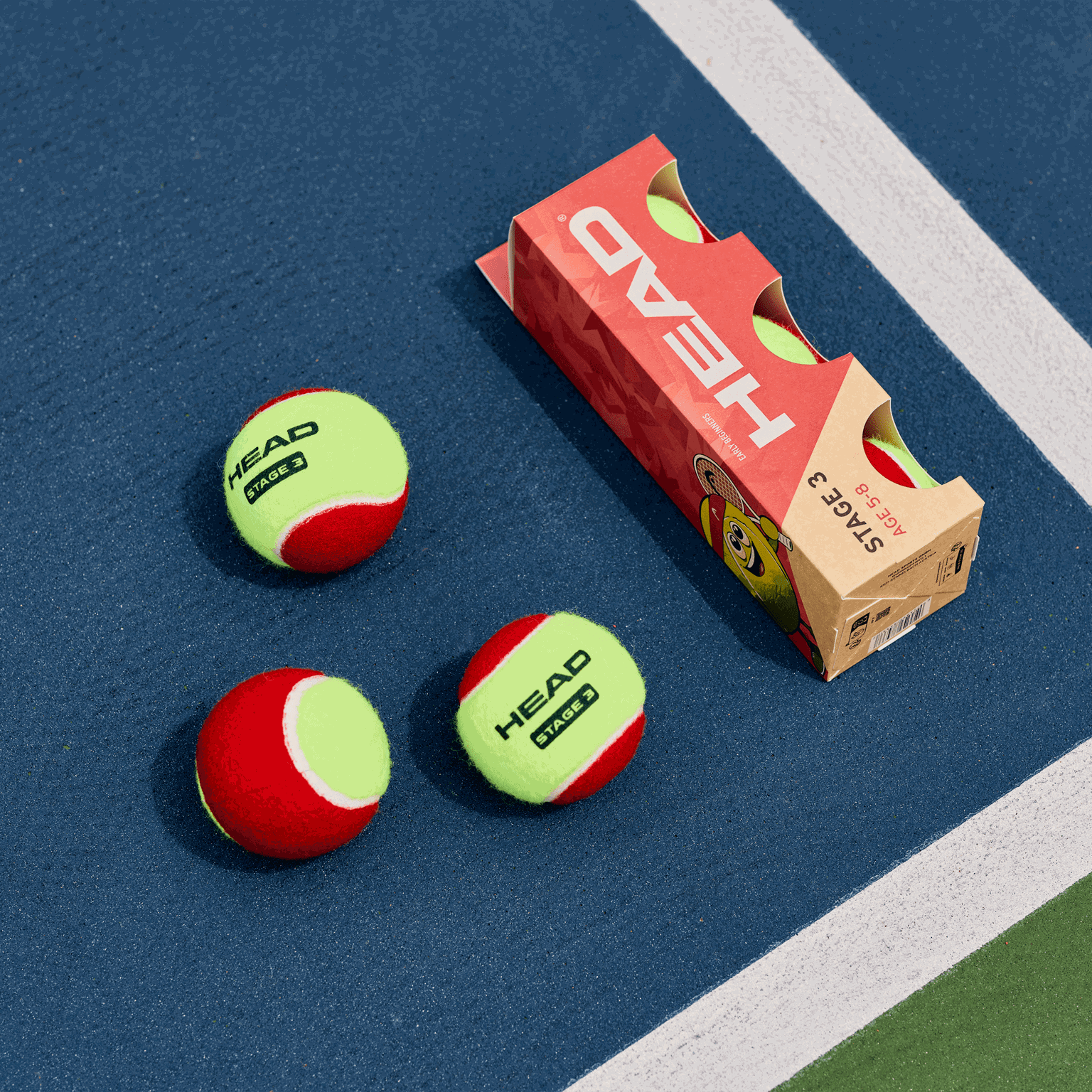3B Nivel 3, pelotas de tenis -