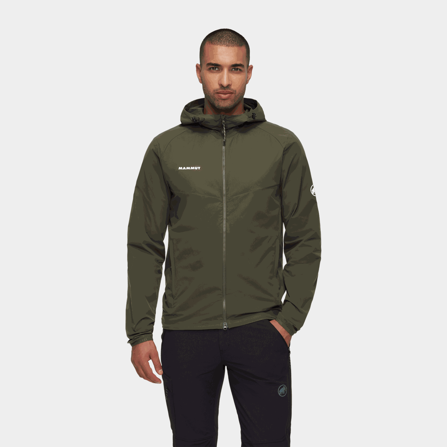 Jaqueta masculina com capuz Granite So – verde escuro