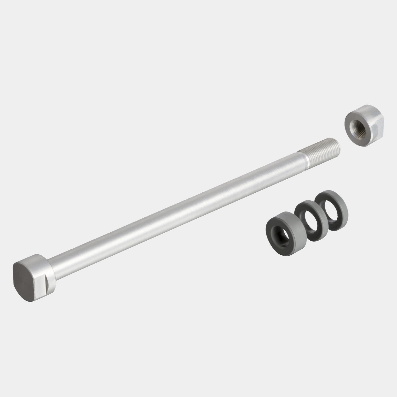 Tacx, E-Thru axle skewer 10 mm rear wheel, sykkelrulleaksling - Svart