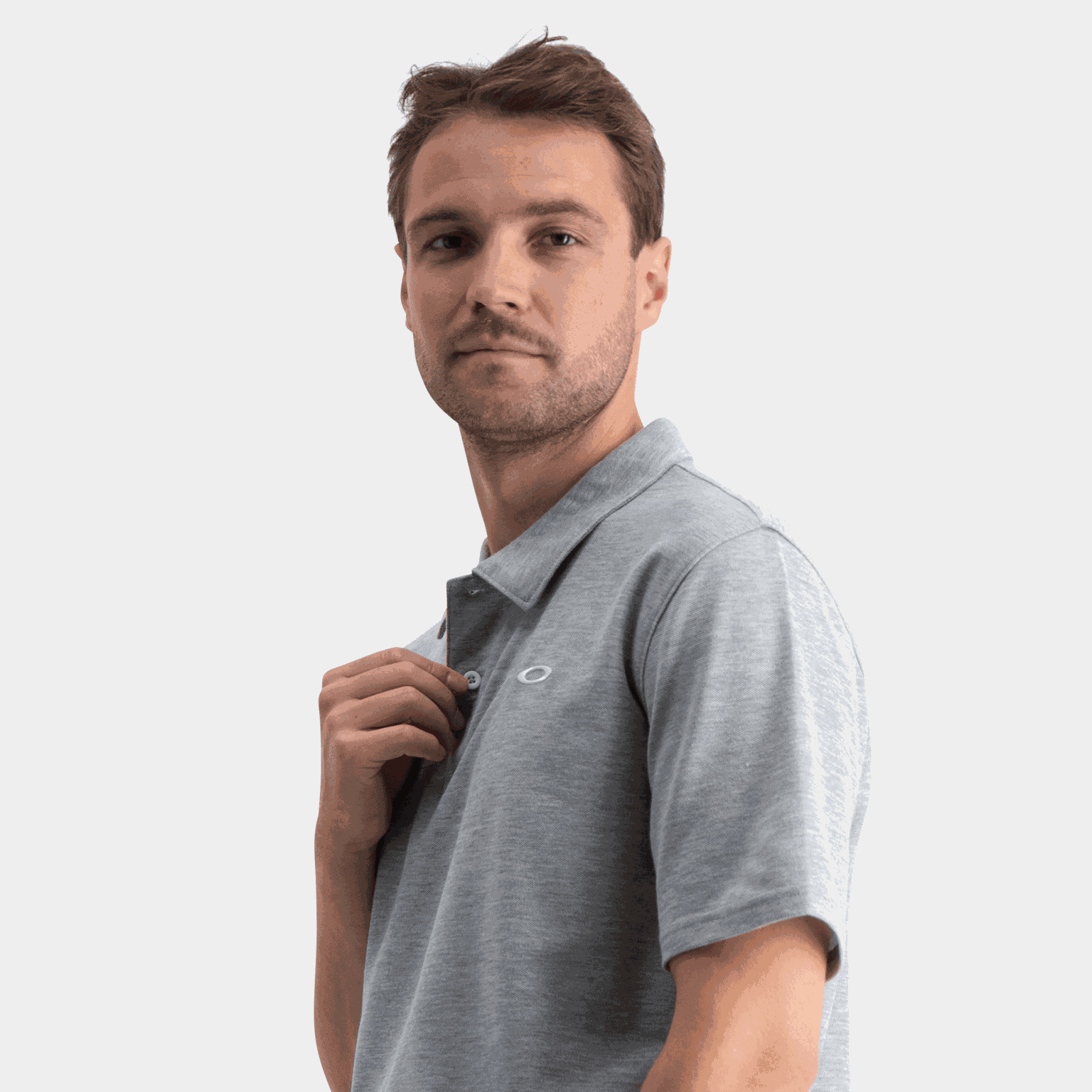  Pánské ležérní městské polo tričko – šedé