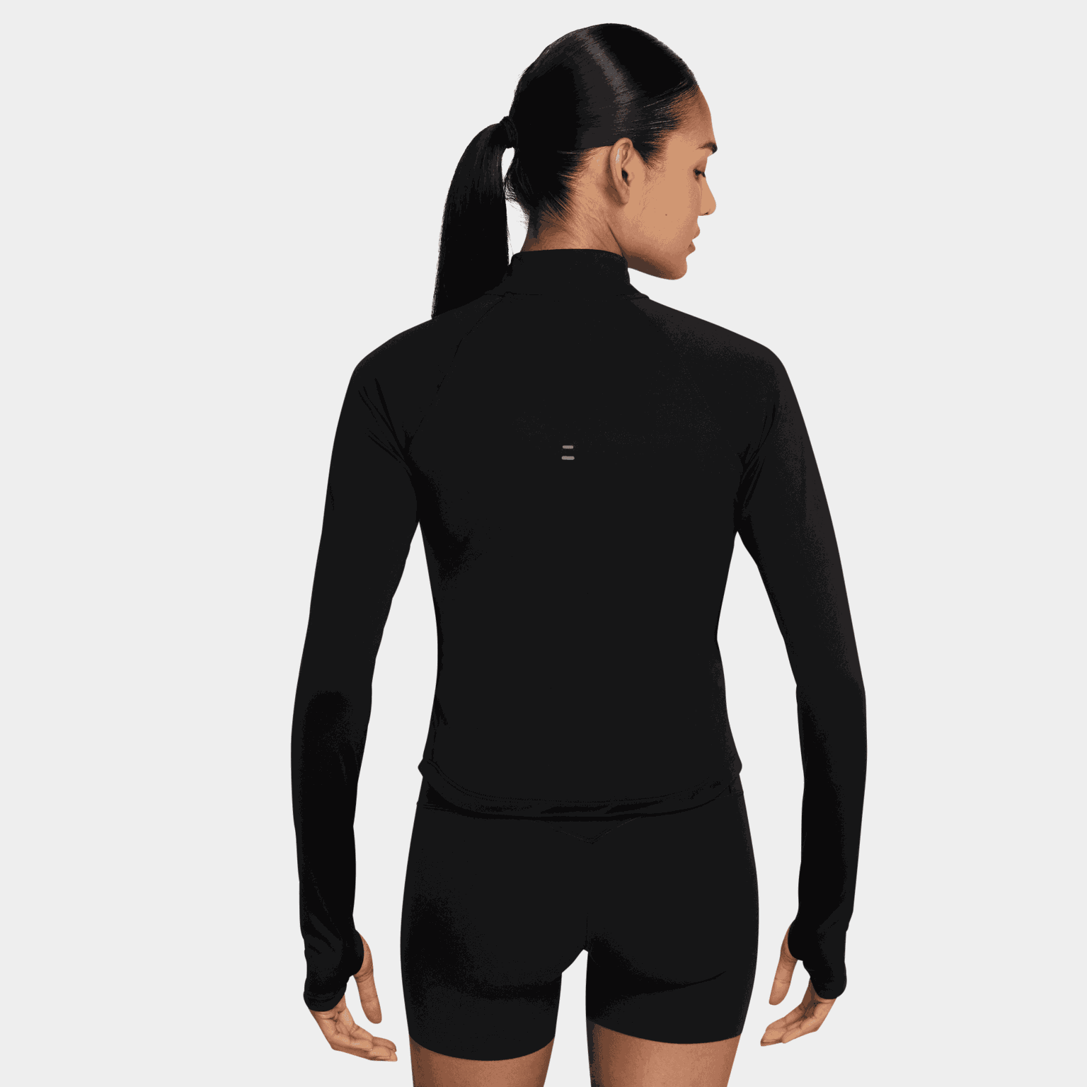 Tempo Dri-FIT 1/4 Zip Top, treningsgenser, dame - Svart