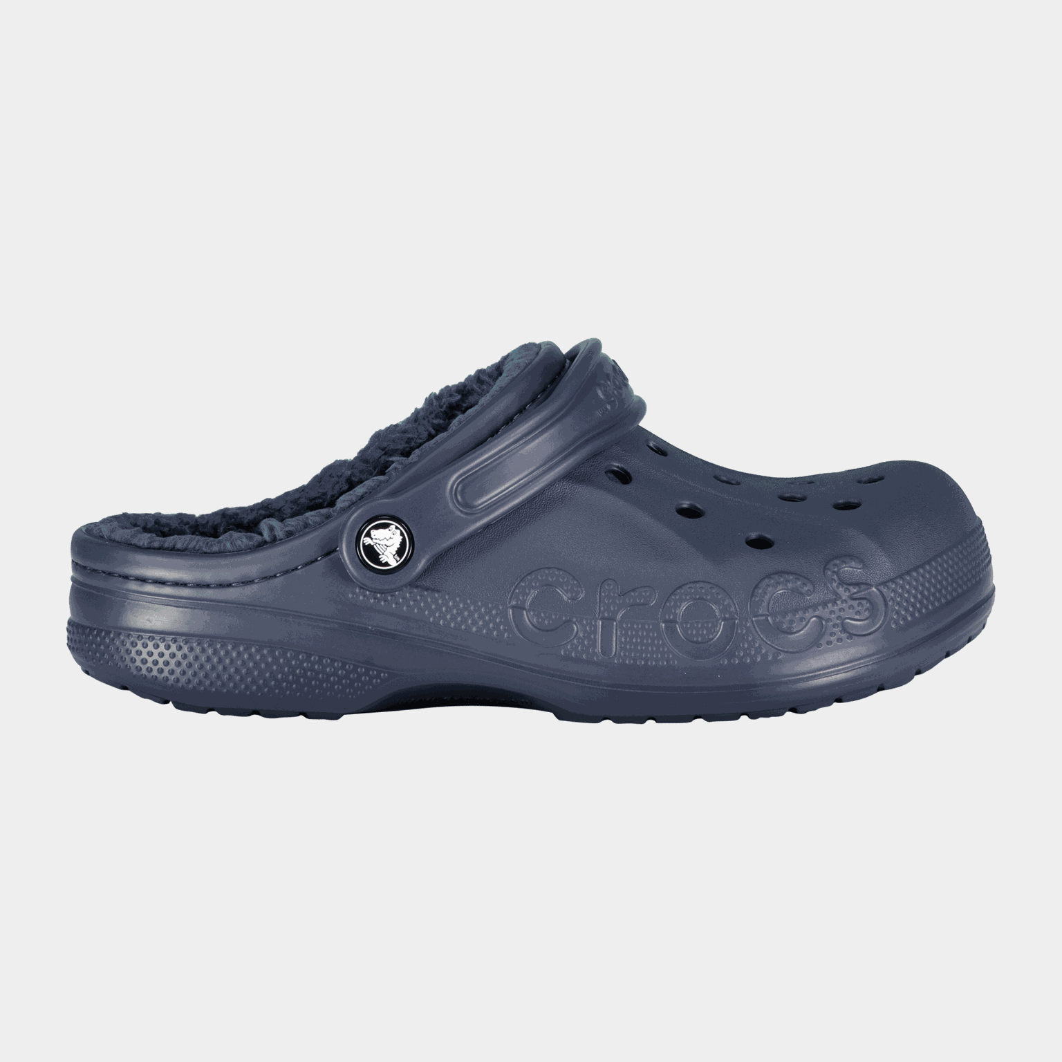  Crocs Baya Unisex gewatteerde teenslippers – Marineblauw