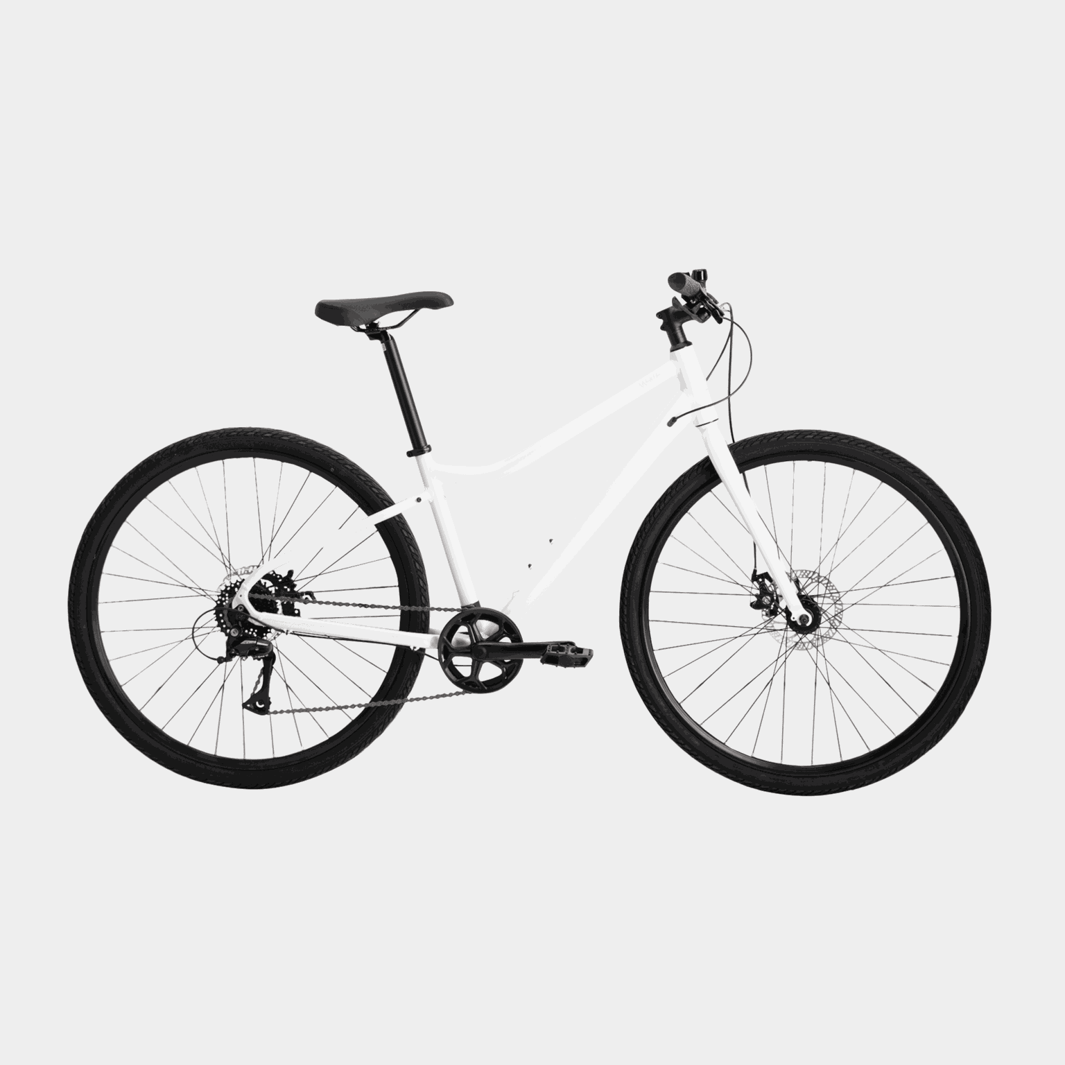 AX PEARL WHITE 25, hybridsykkel, unisex - Hvit