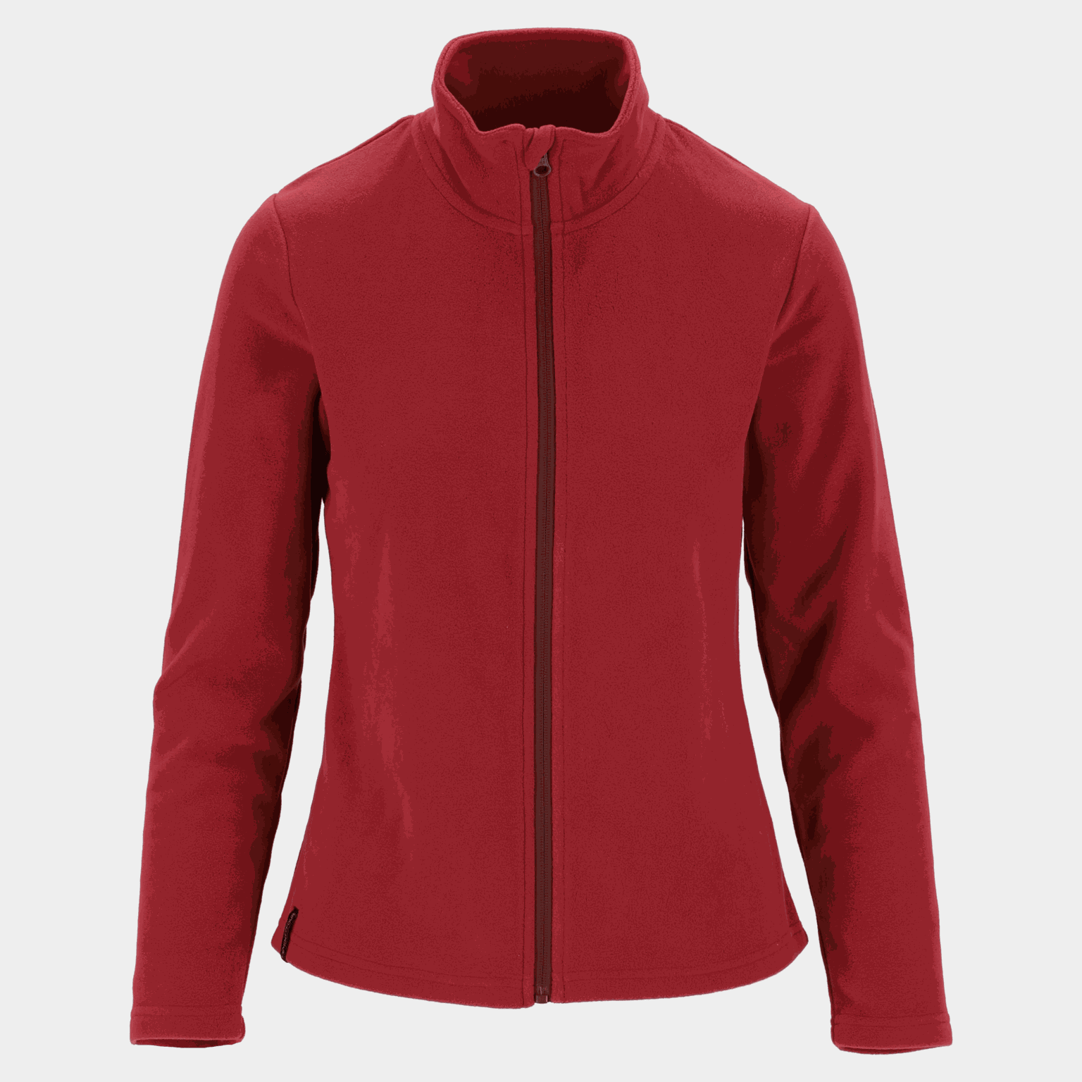 Doudoune polaire longue zippée Tind en tissu recyclé, pour femme - rouge