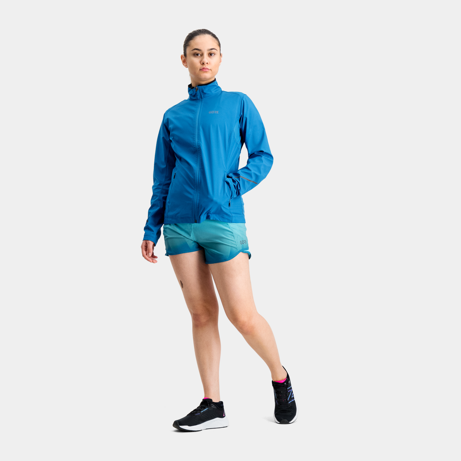 Jaqueta feminina R3 Gore-Tex I Half Running - Azul