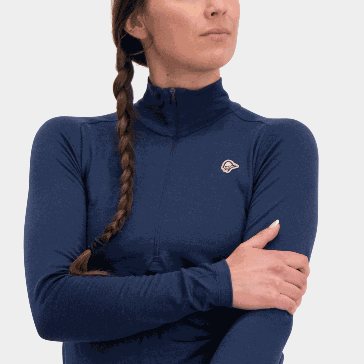  Pull en laine Femund Pureull à col zippé, taille W, pour femme