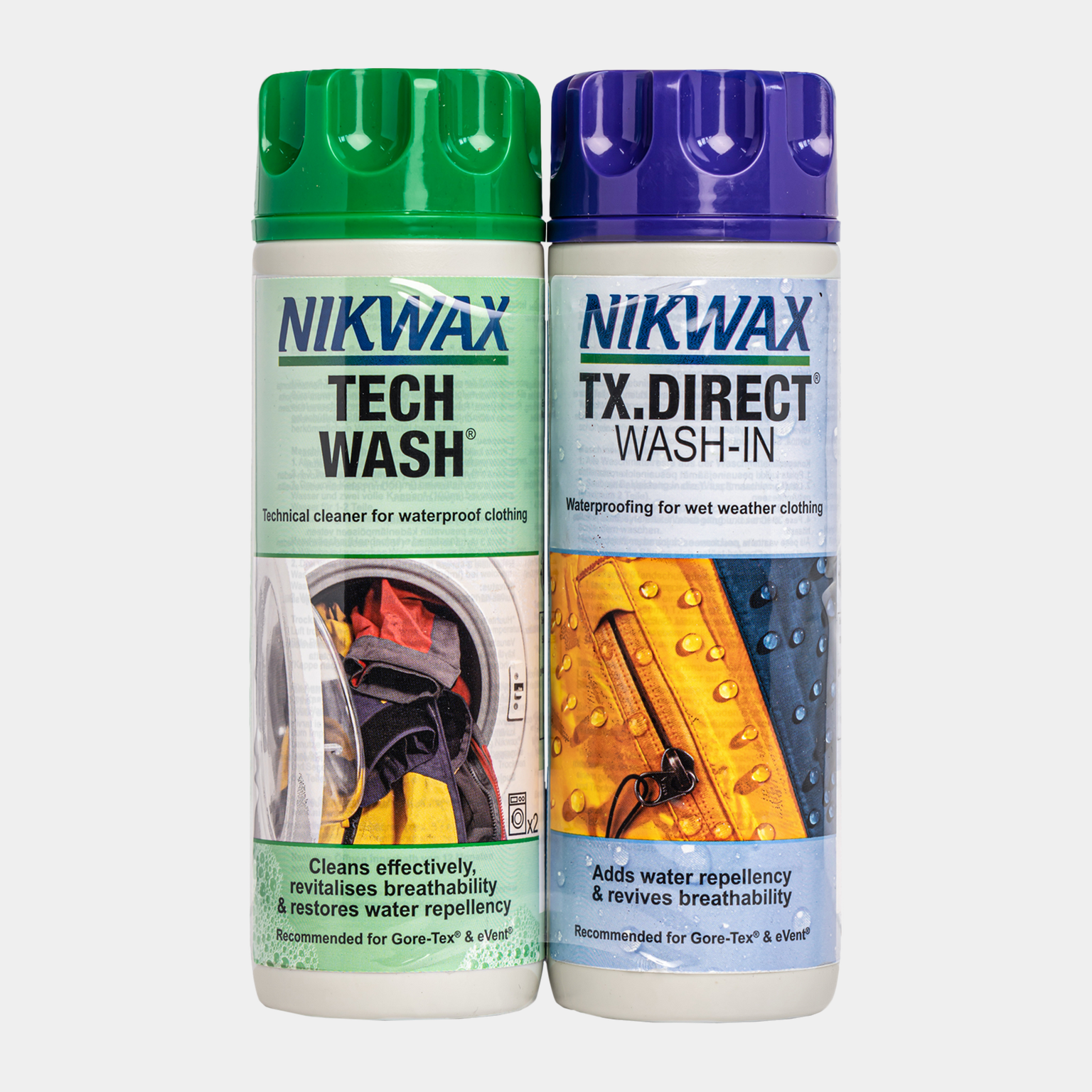 2 pk Tech Wash og TX Direct, vask og impregnering -