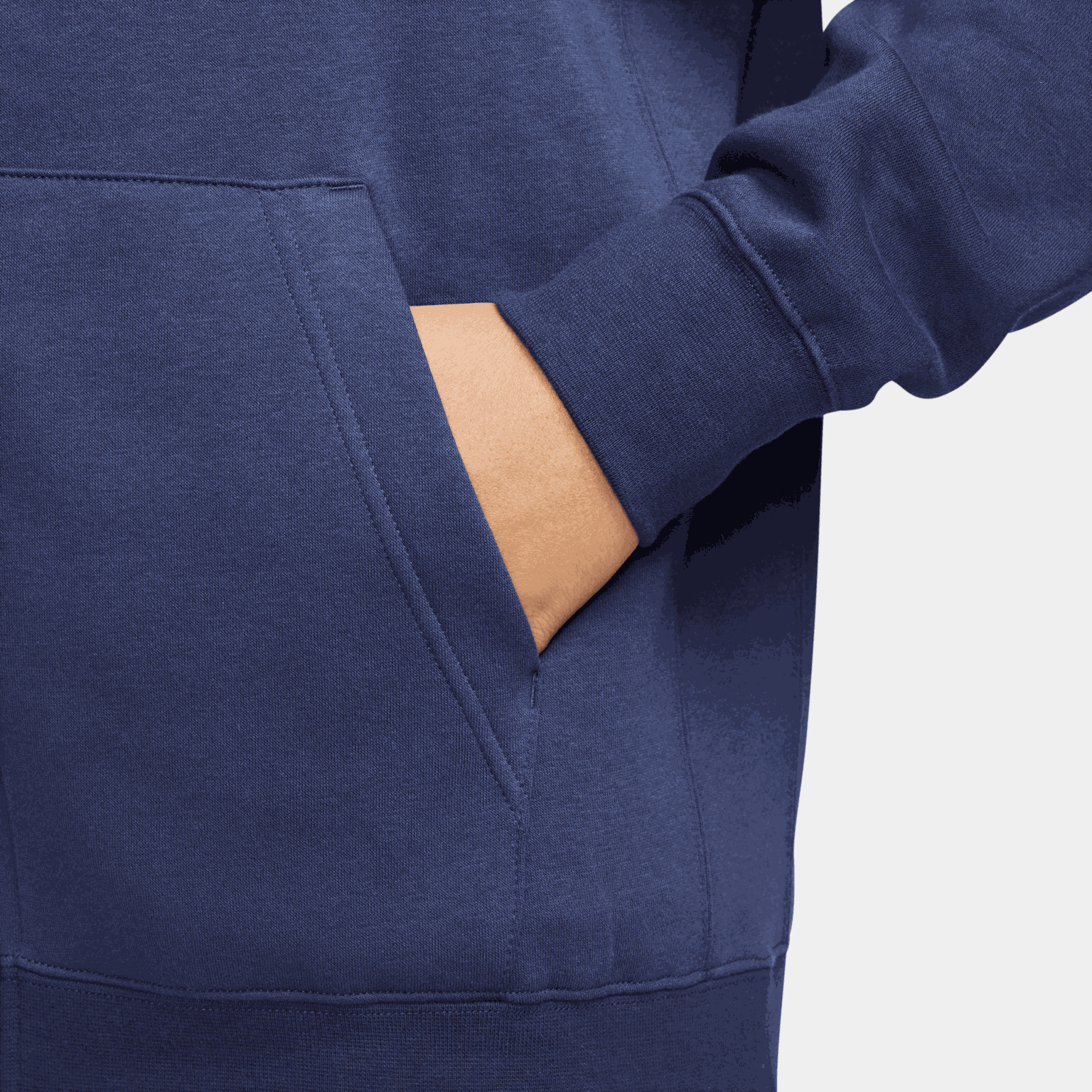  Herensweatshirt met rits en clubpasvorm.