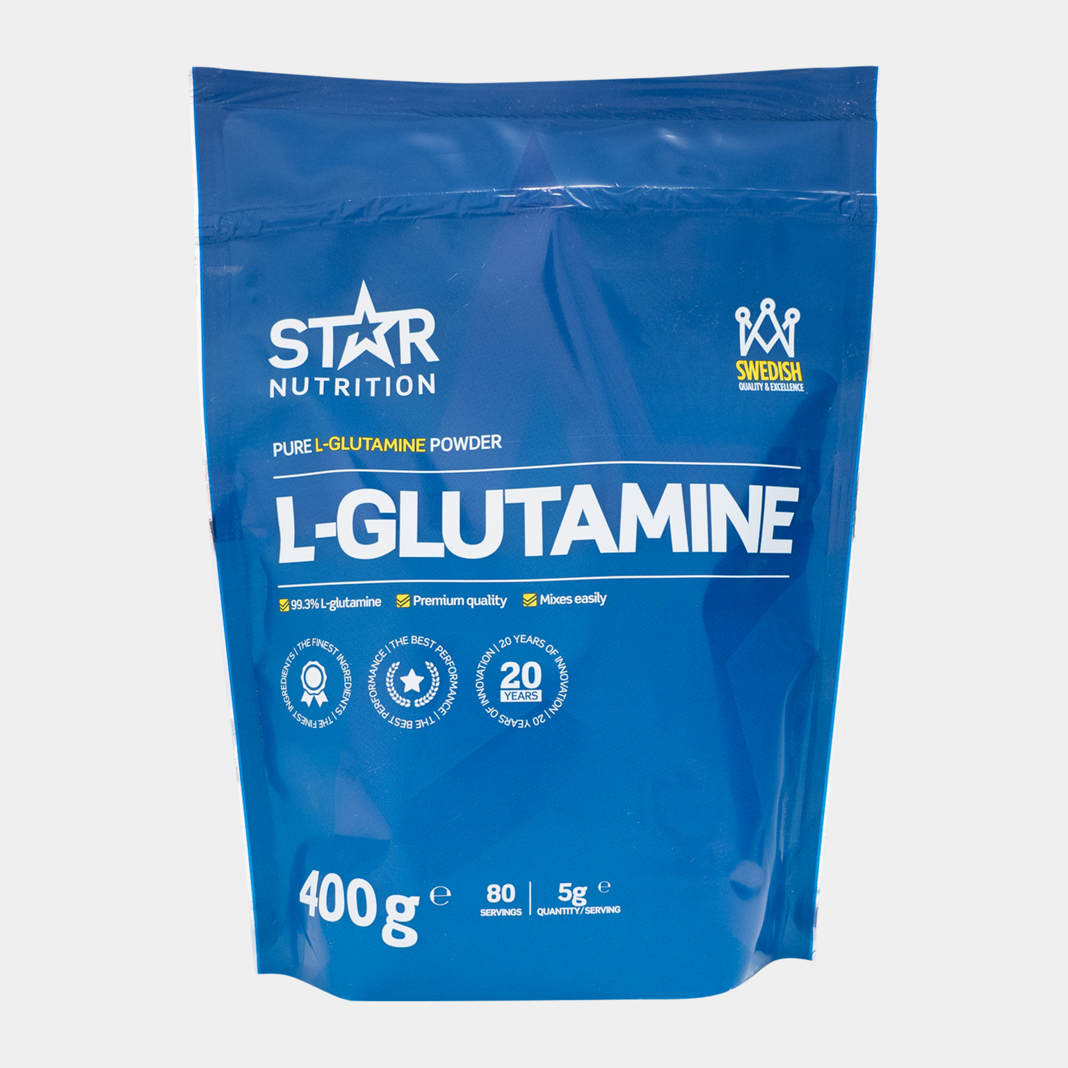 L-glutamin, 400 g, L-glutaminový prášek -