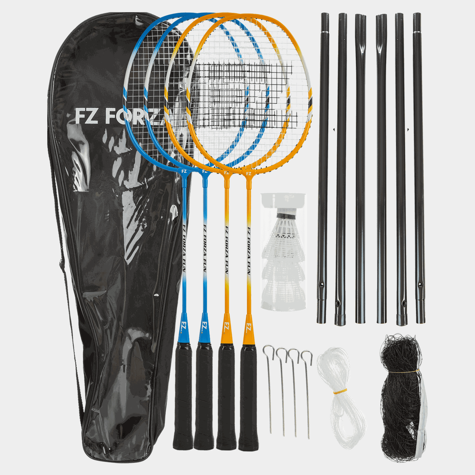 Fun Summer Set 4 Pcs.+ Net, badmintonsett