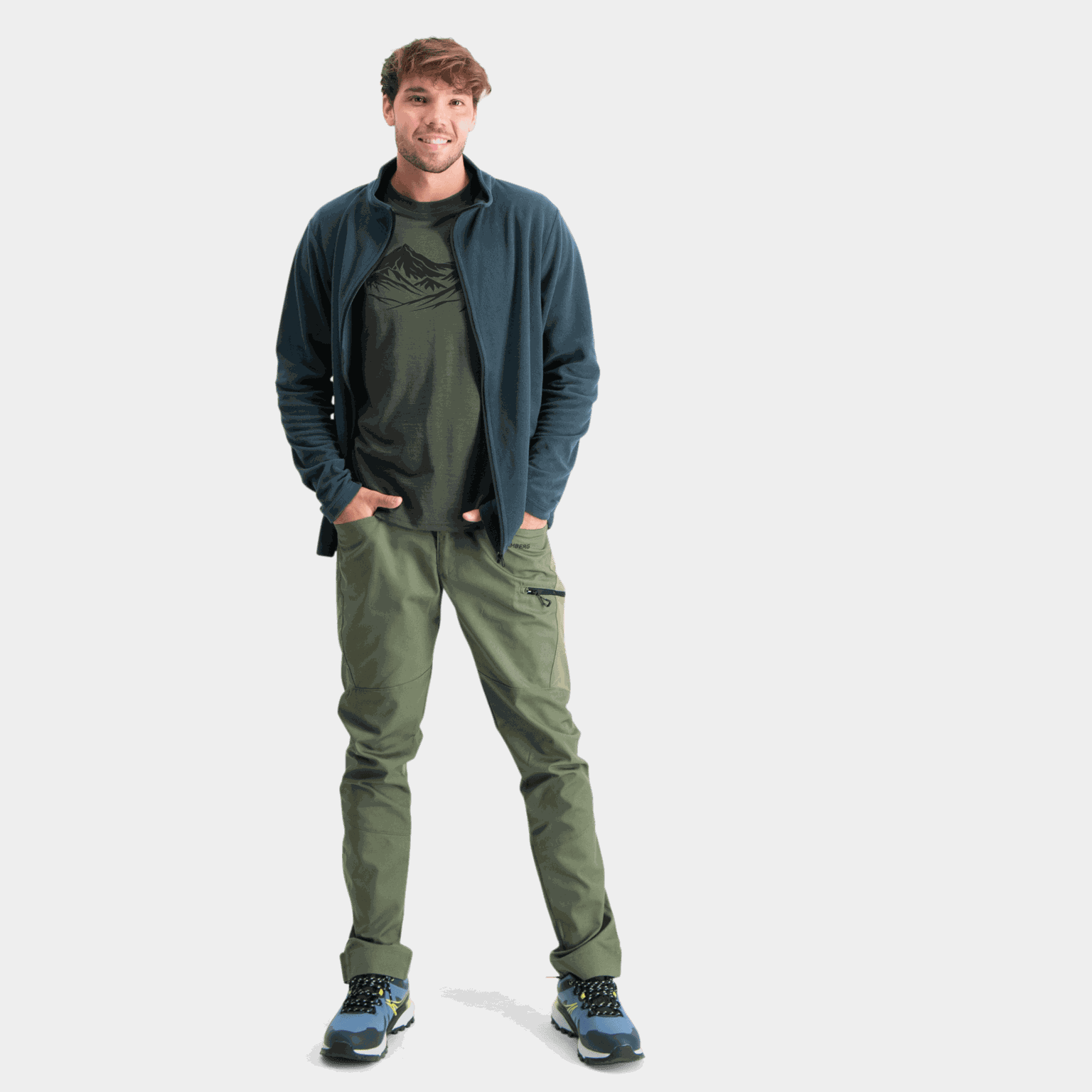  Hesseng fleece bunda, fleecová bunda pro muže