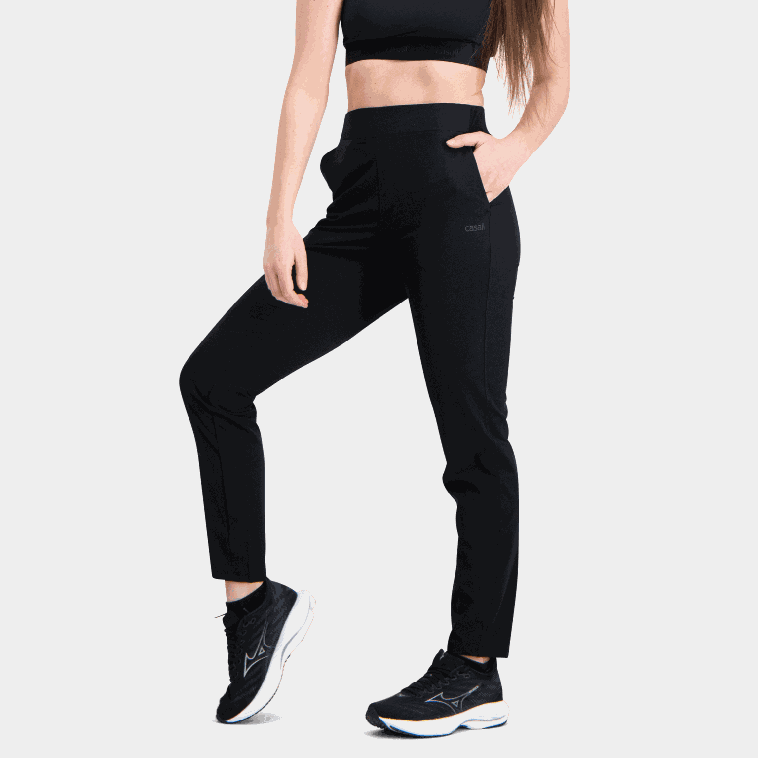  Nauwsluitende joggingbroek voor dames - Zwart