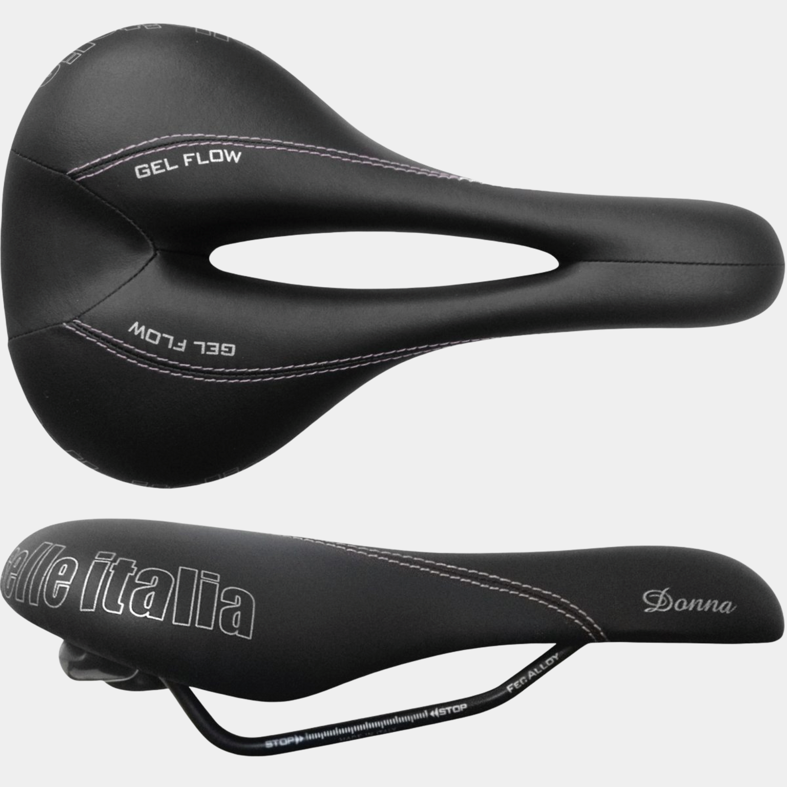  Siodełko rowerowe damskie Donna Gel Flow Lady – czarne