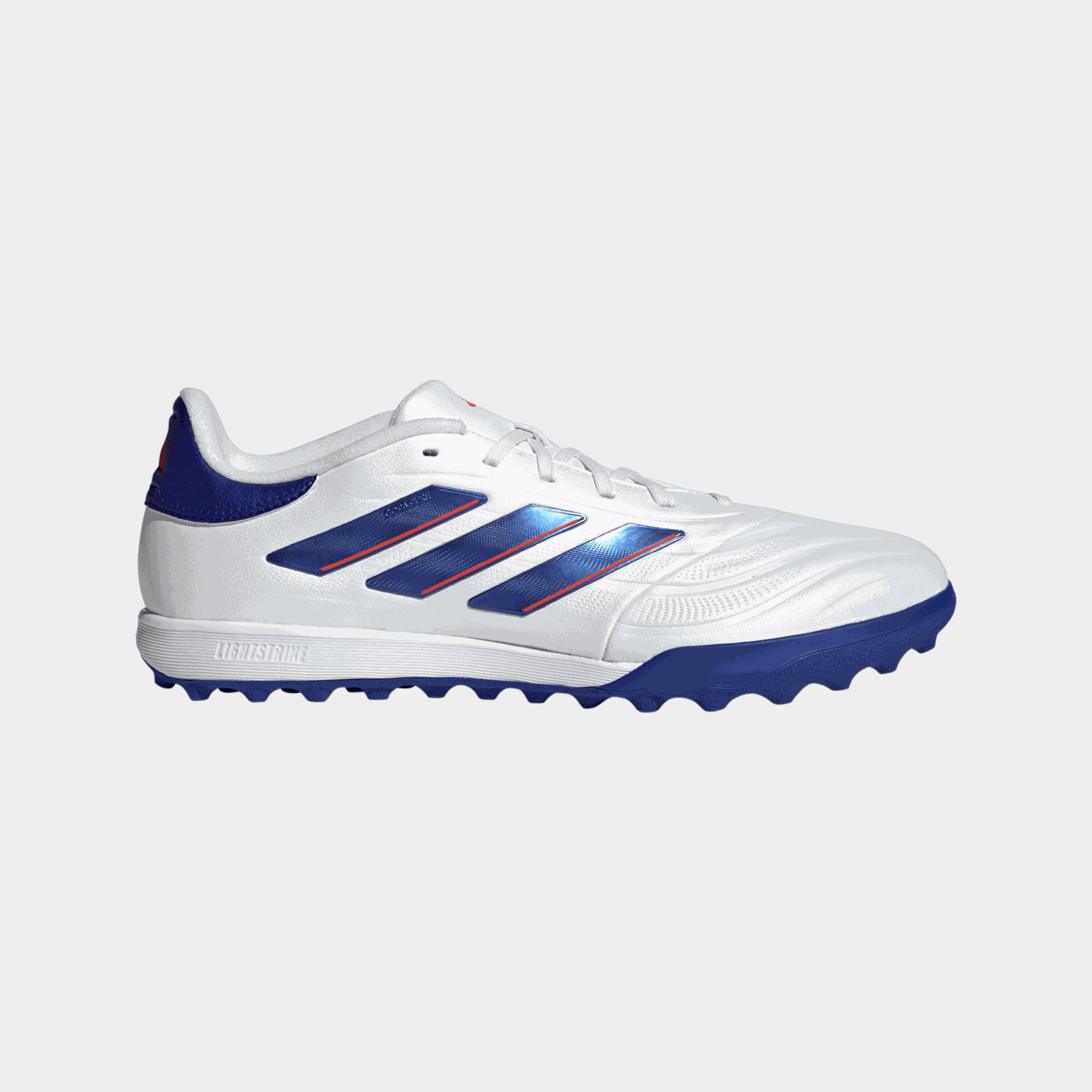 Chaussures de football COPA Pure 2 League TF, unisexes, pour terrains de sable et gazon synthétique – Blanches