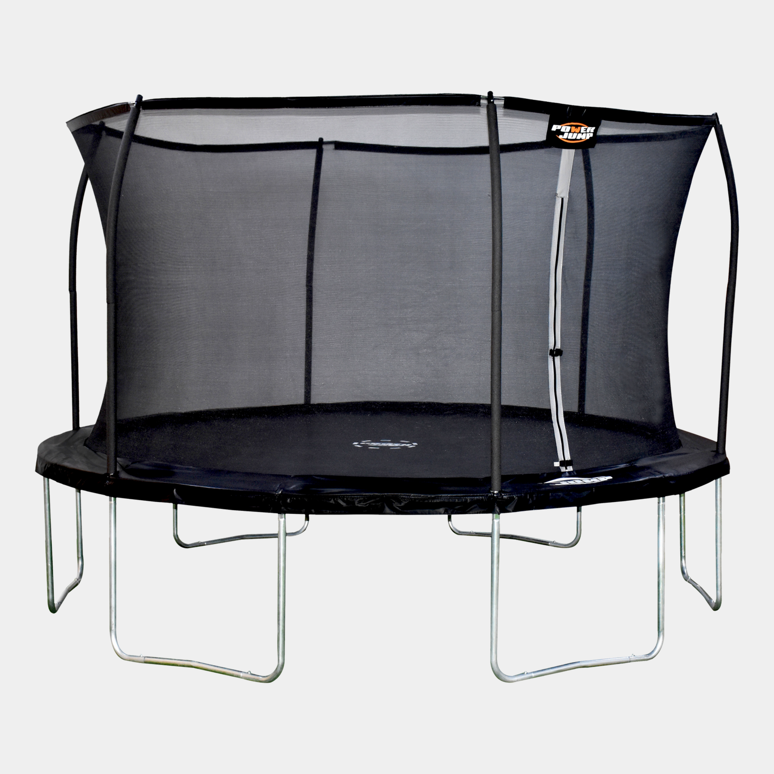 Trampolina 396 cm, kompletna, czarna.