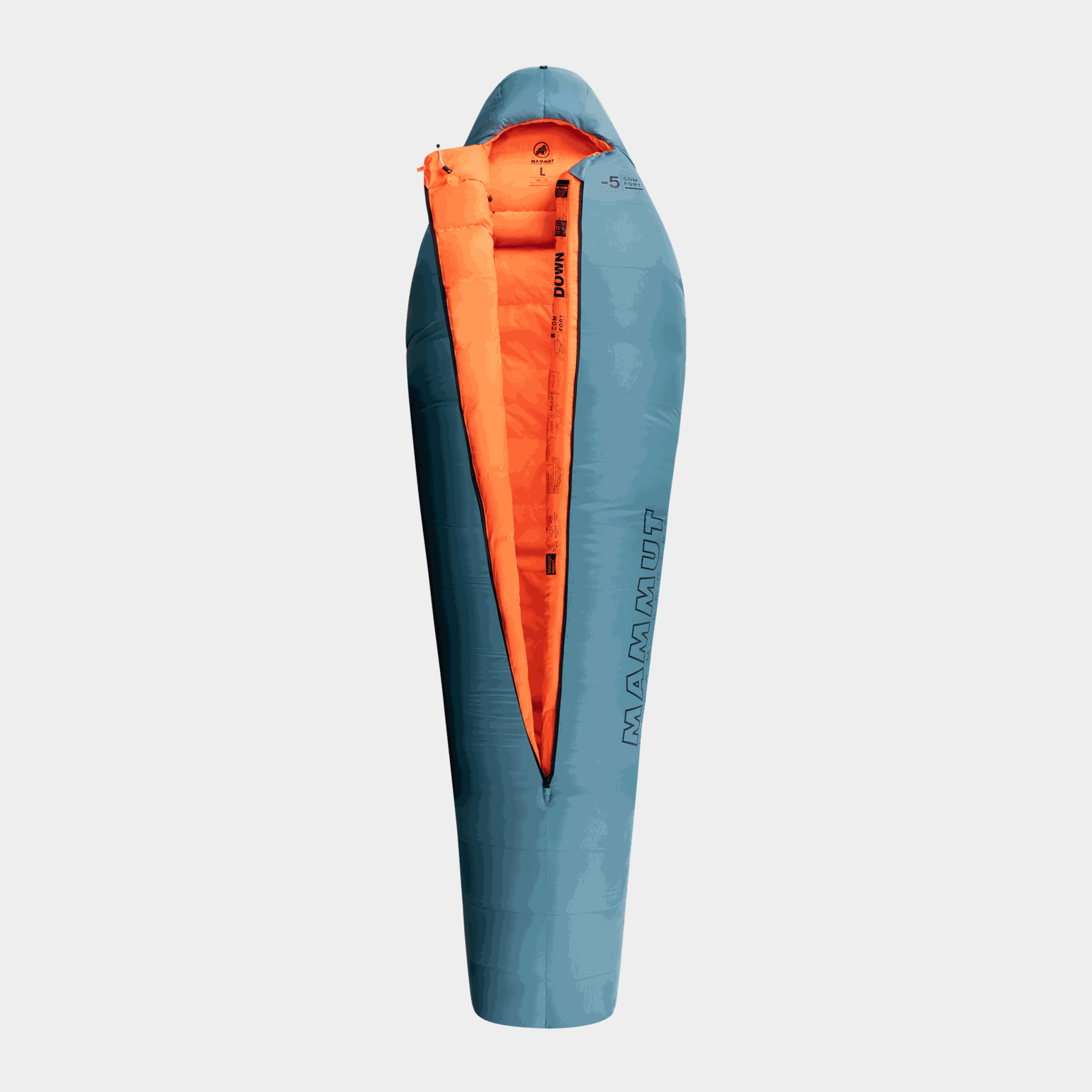 Comfort Down Bag -5C, sovepose, dun, herre - Blå