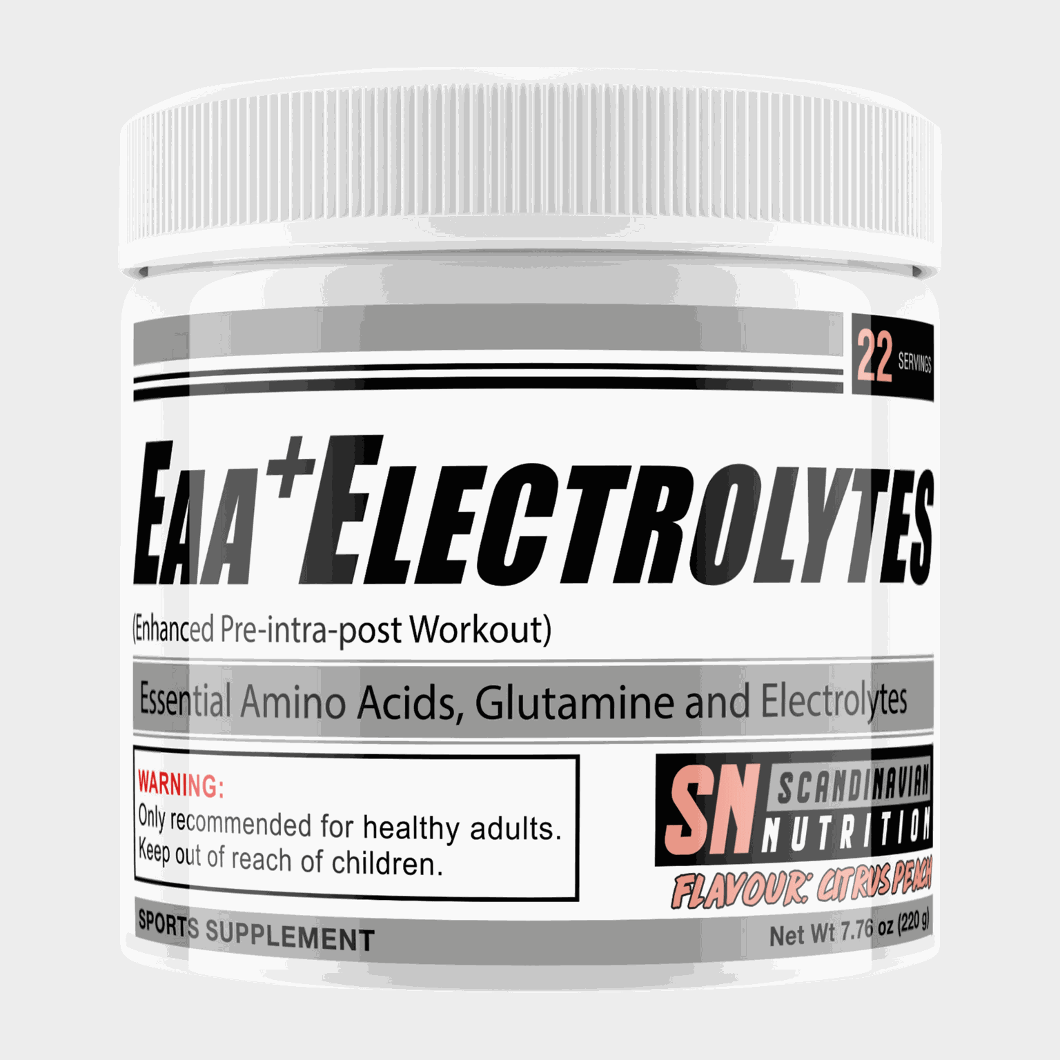 EAA + Elektrolyten (Citrus & Perzik (220 g), Sportdrank) -