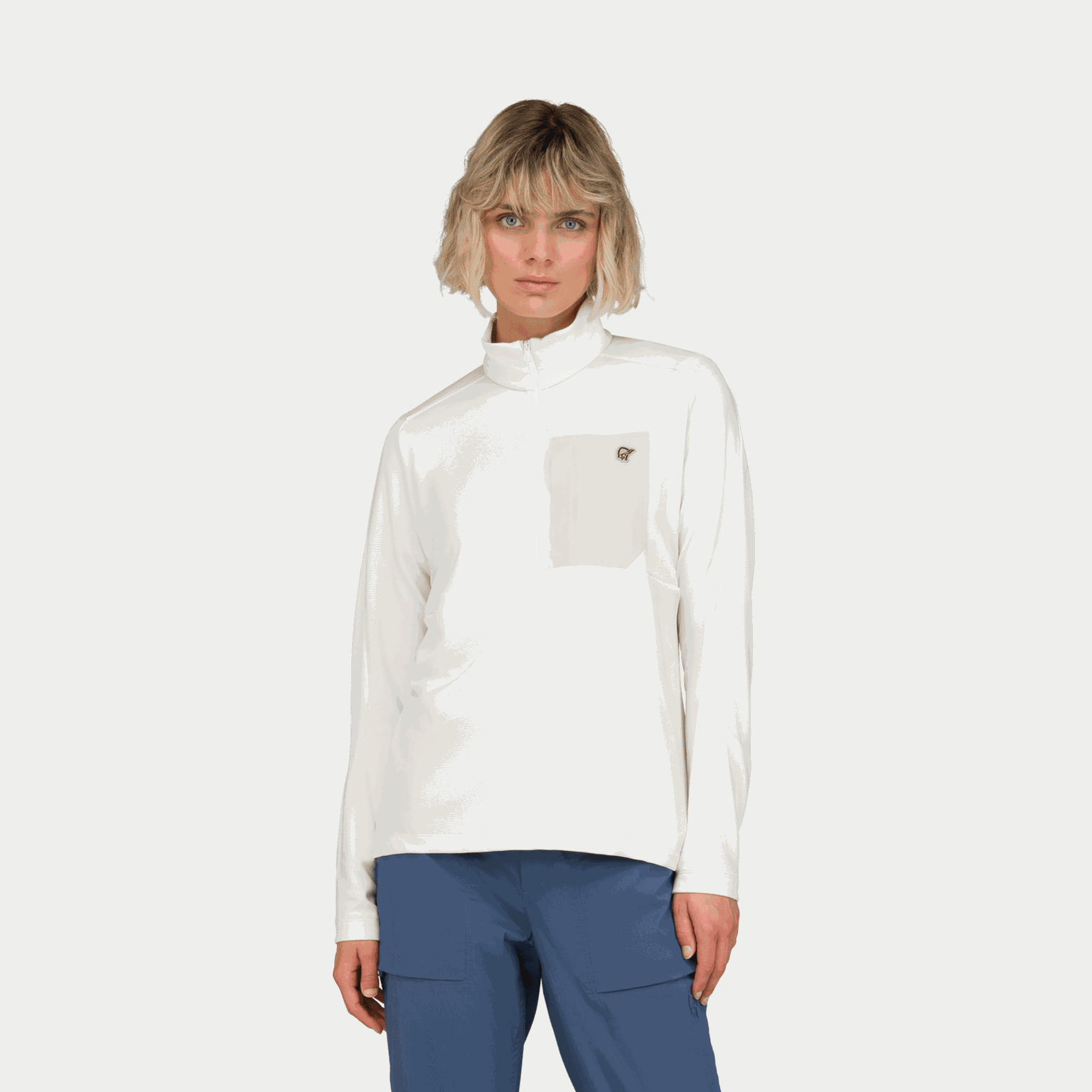 Damessweatshirt met rits, model Femund Warm1