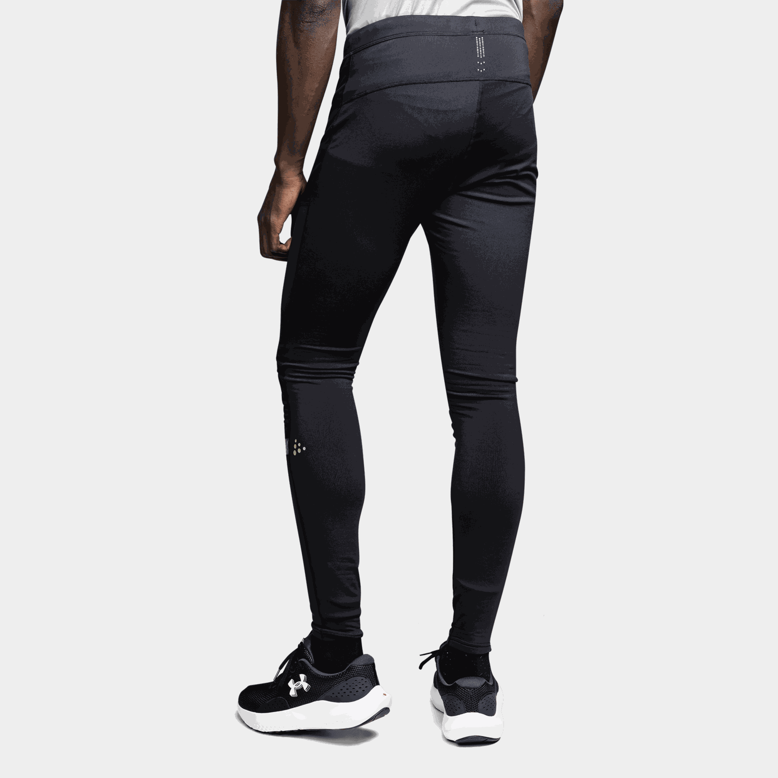 Warm Train Wind Tights, treningstigths, herre - Svart