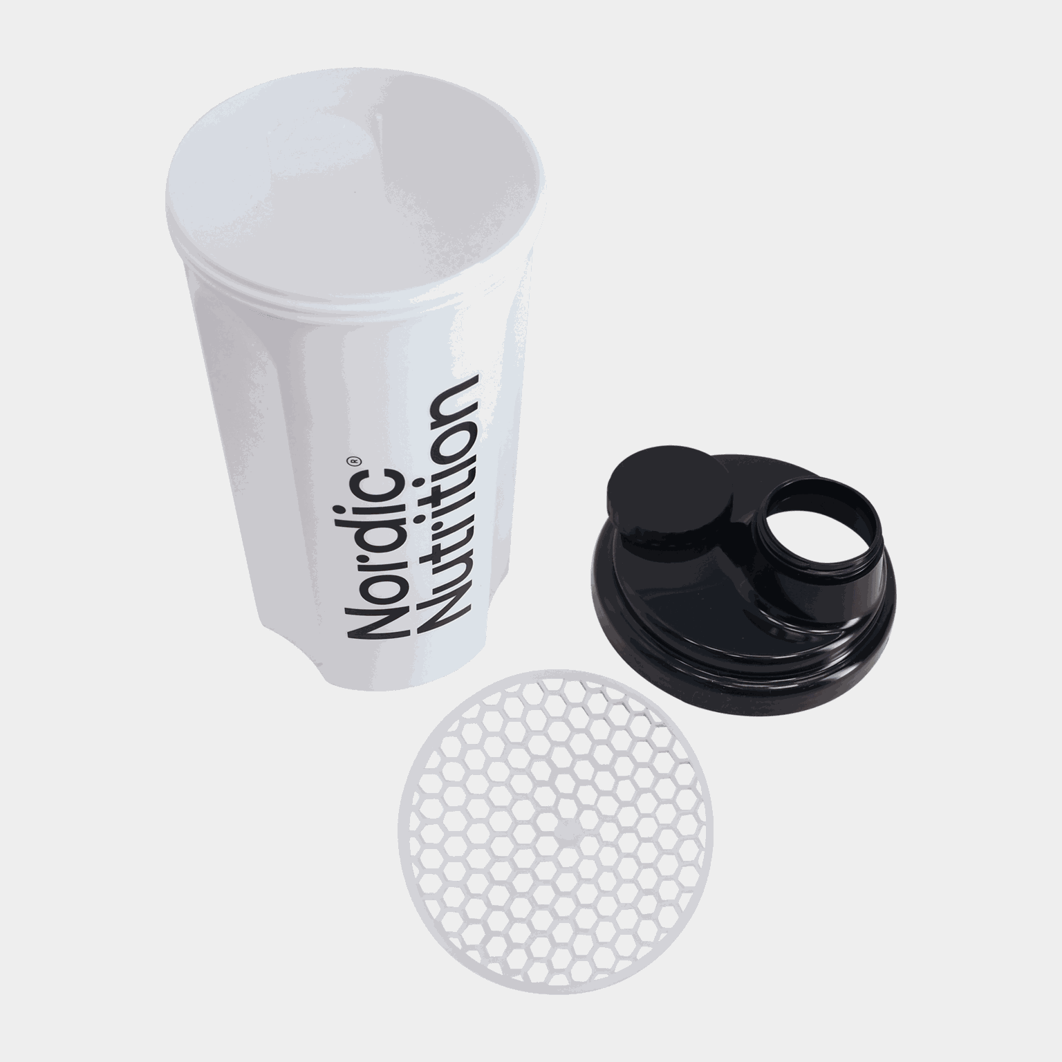 Nordic Nutrition Shaker 700 ml, shaker - Hvit