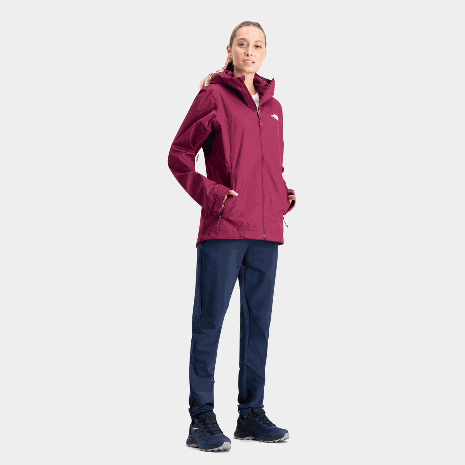  Spodnie Grivola, spodnie typu softshell, damskie - granatowe