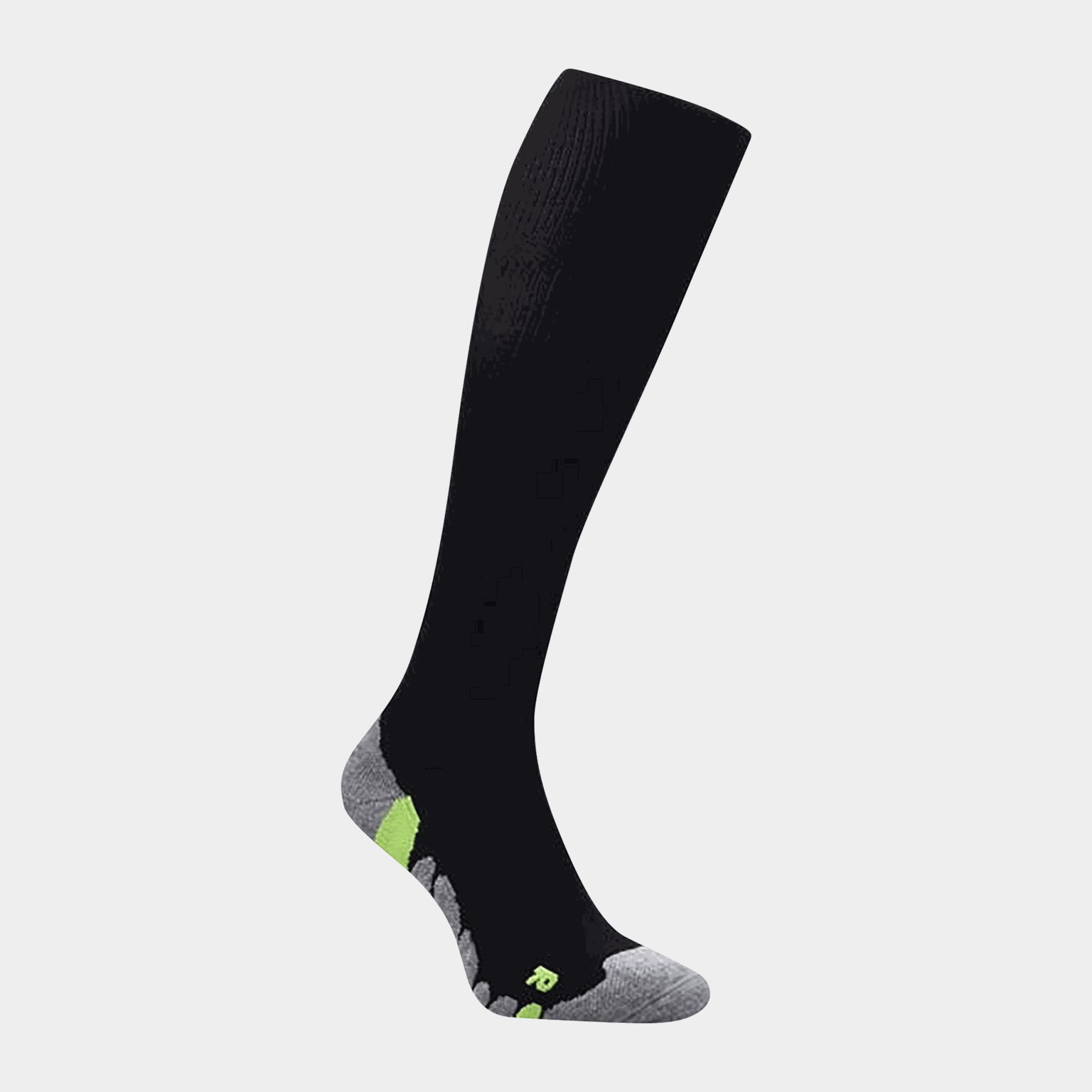 Chaussettes de course à compression, lot de 1, chaussettes de course, homme – noires