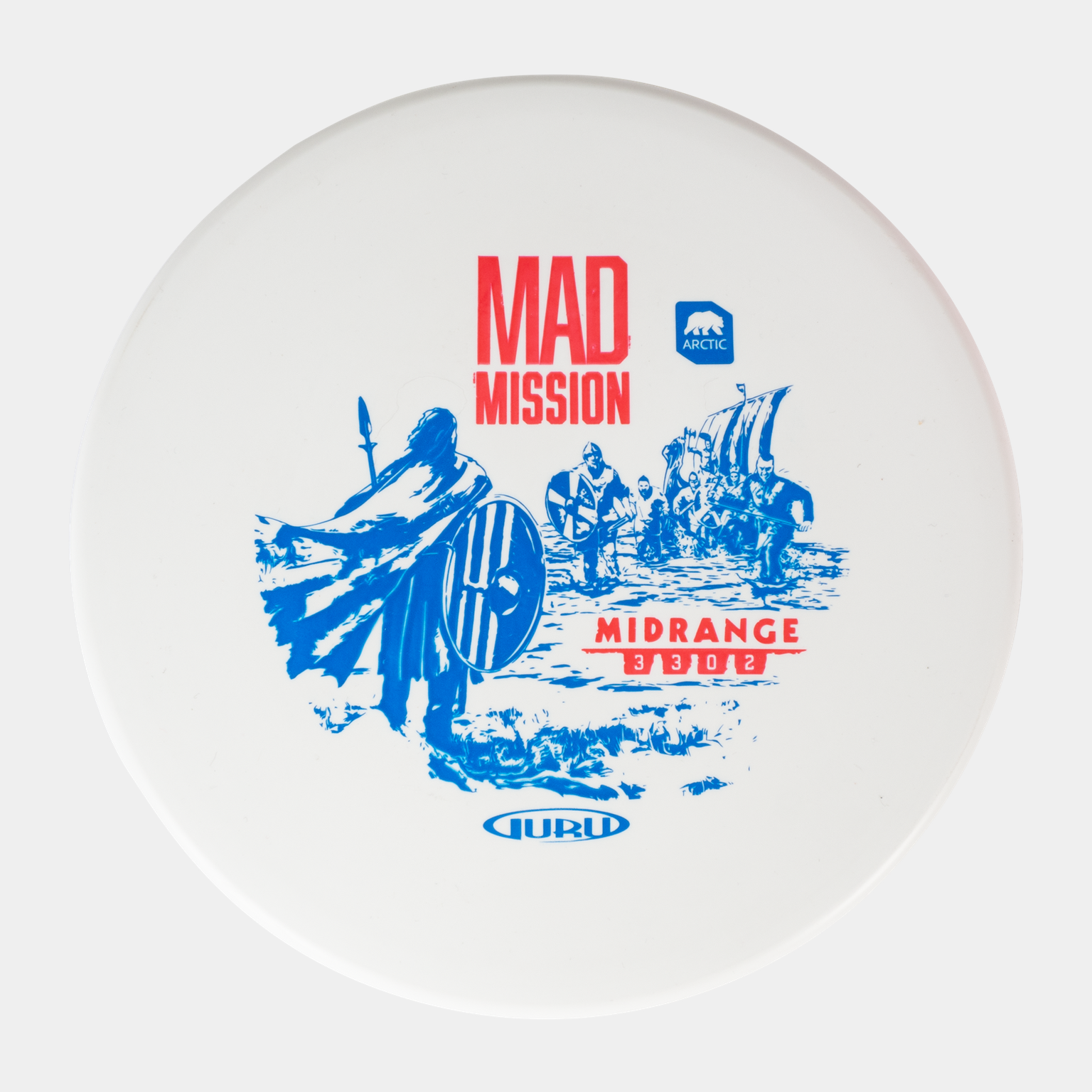  Club de golf frisbee Arctic Line Midrange Mad Mission, 150-165 g, poids moyen.