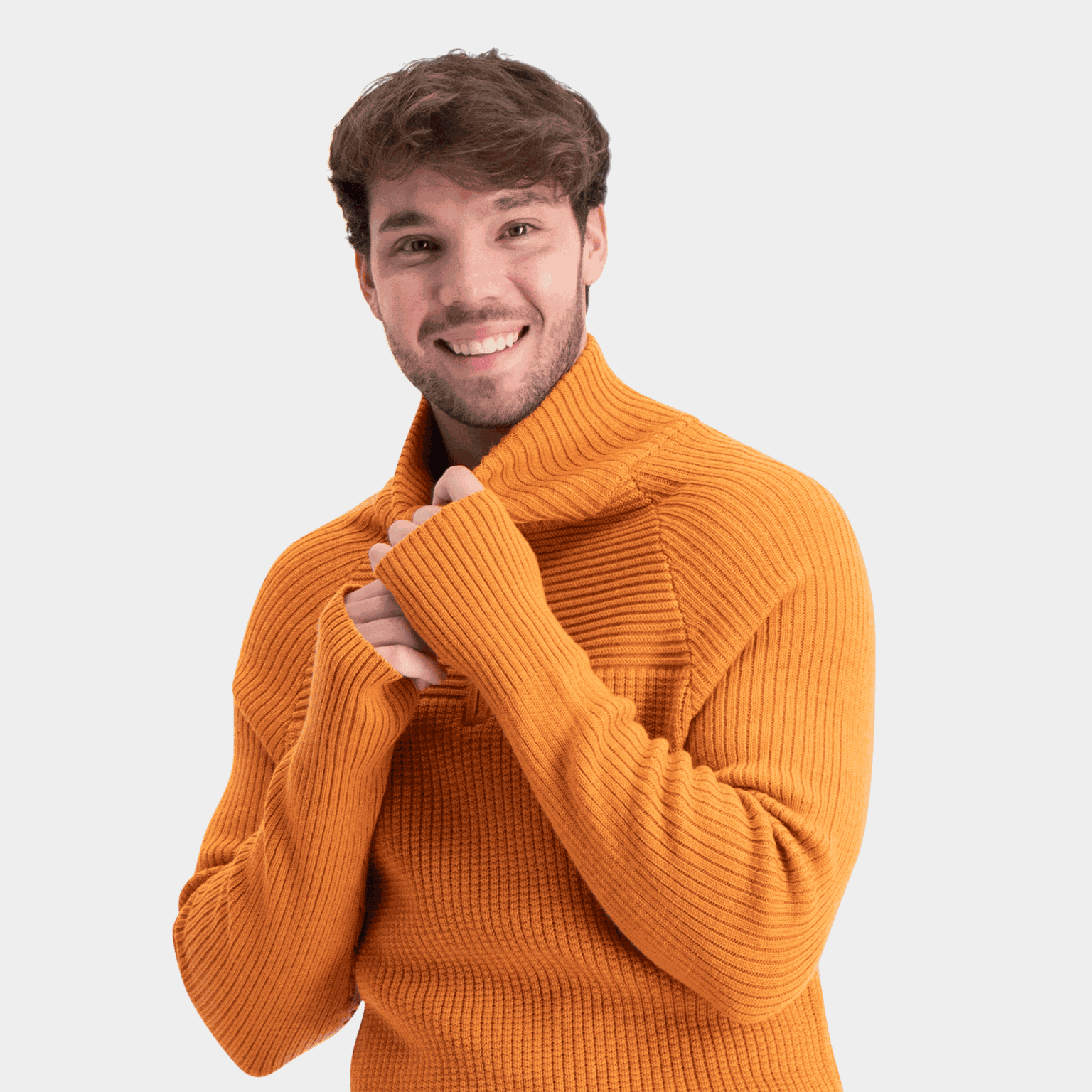 Pulover de lână Gautatoppen cu fermoar, pulover de lână