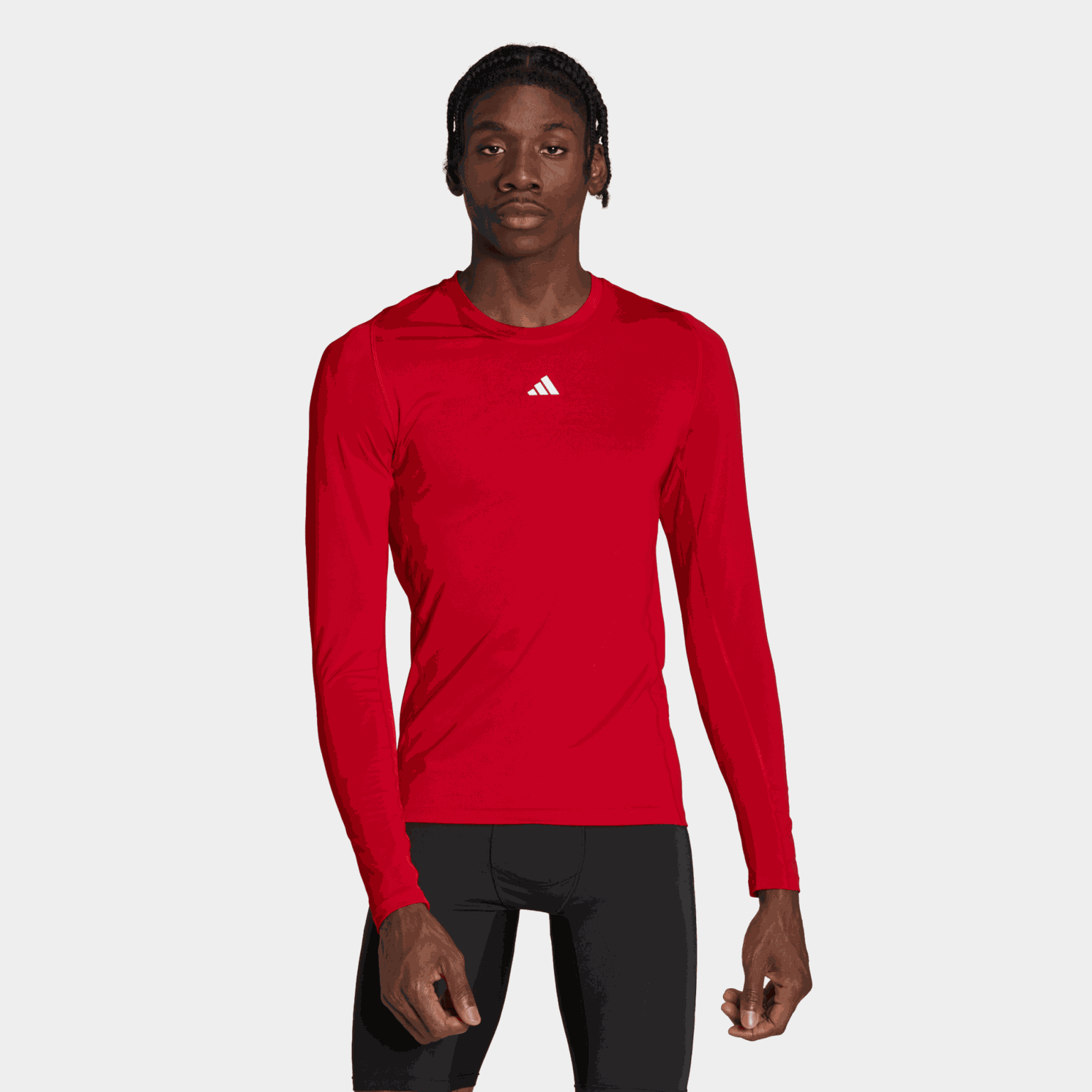 Camisa de futebol masculina Techfit de manga comprida