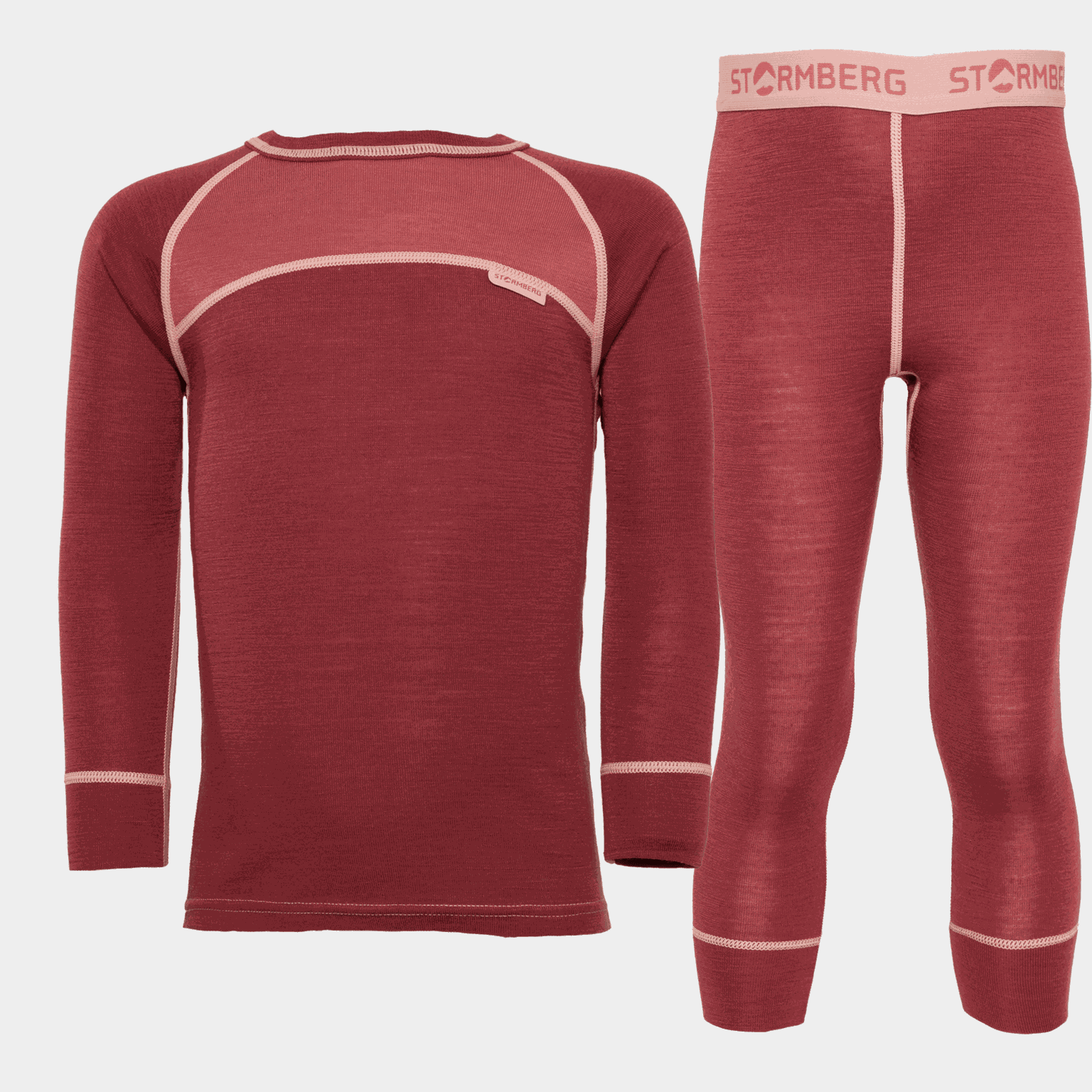 Conjunto de roupa íntima de lã Valle, roupa íntima de lã infantil