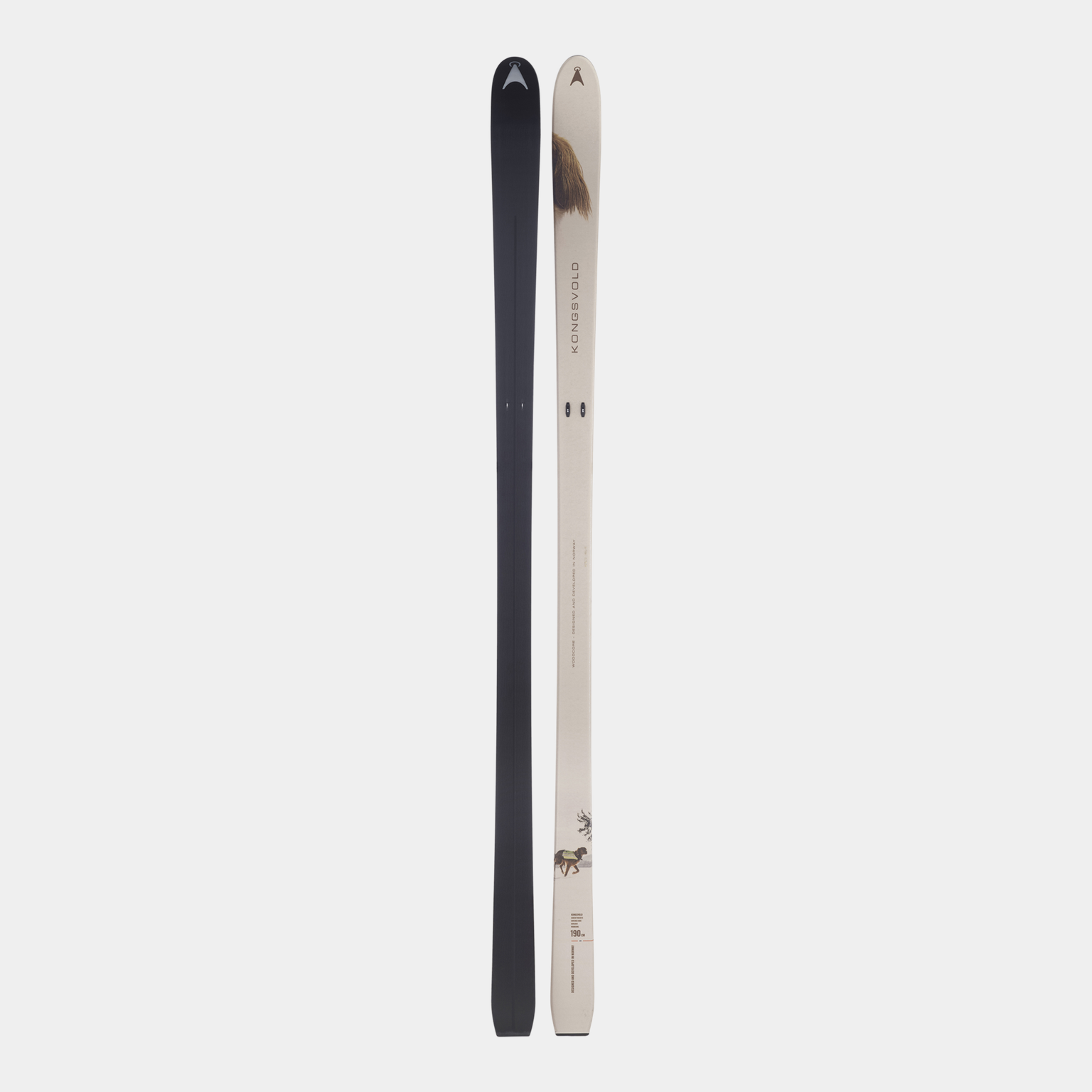 BC Skis Kongsvold Hunter 24/25, fjell- og jaktski uten stålkant unisex - Brun