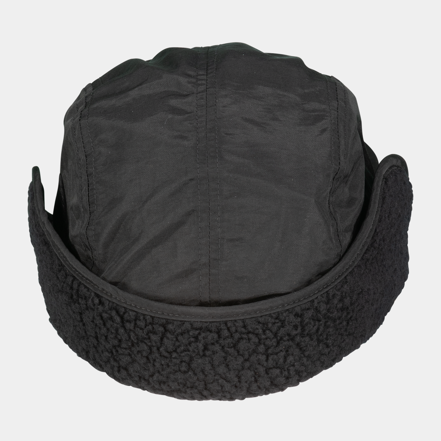  Gorro masculino de lã com protetores de orelha, tamanho 24/25, acessório de vestuário - preto