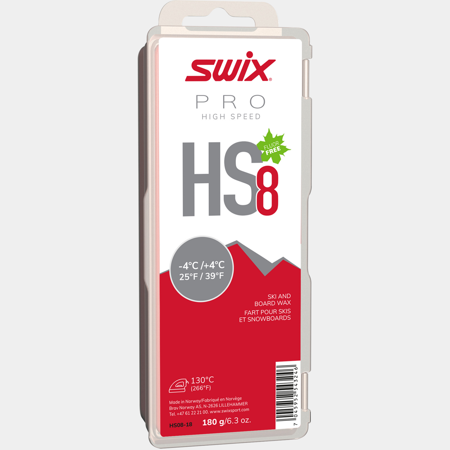  Glider HS8 Vermelho, -4°C/+4°C, 180 g 24/25, -4°C/+4°C, 180 g 23/24, bandeja deslizante -