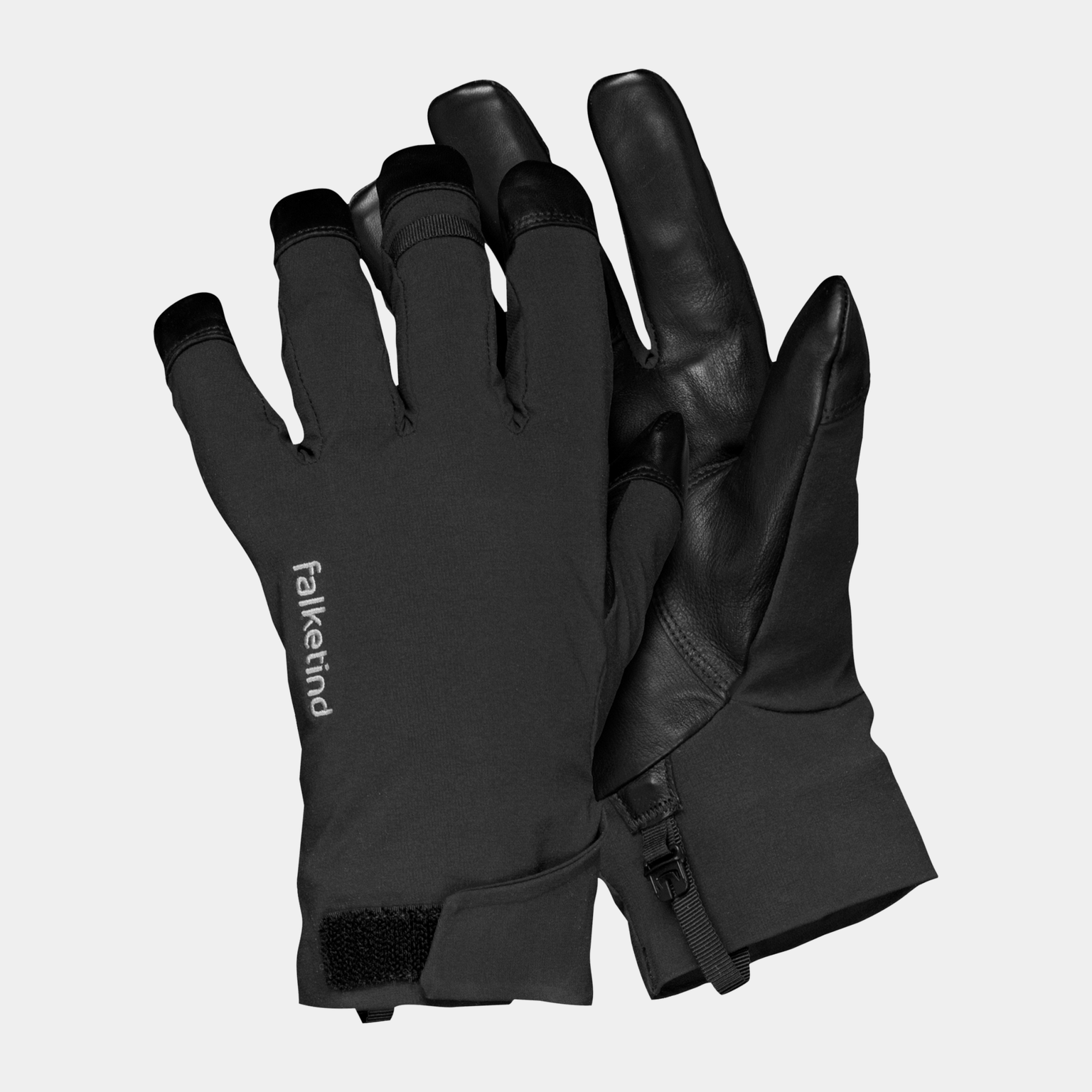 Gants courts Falketind Dri (homme/femme), gants unisexes - noirs