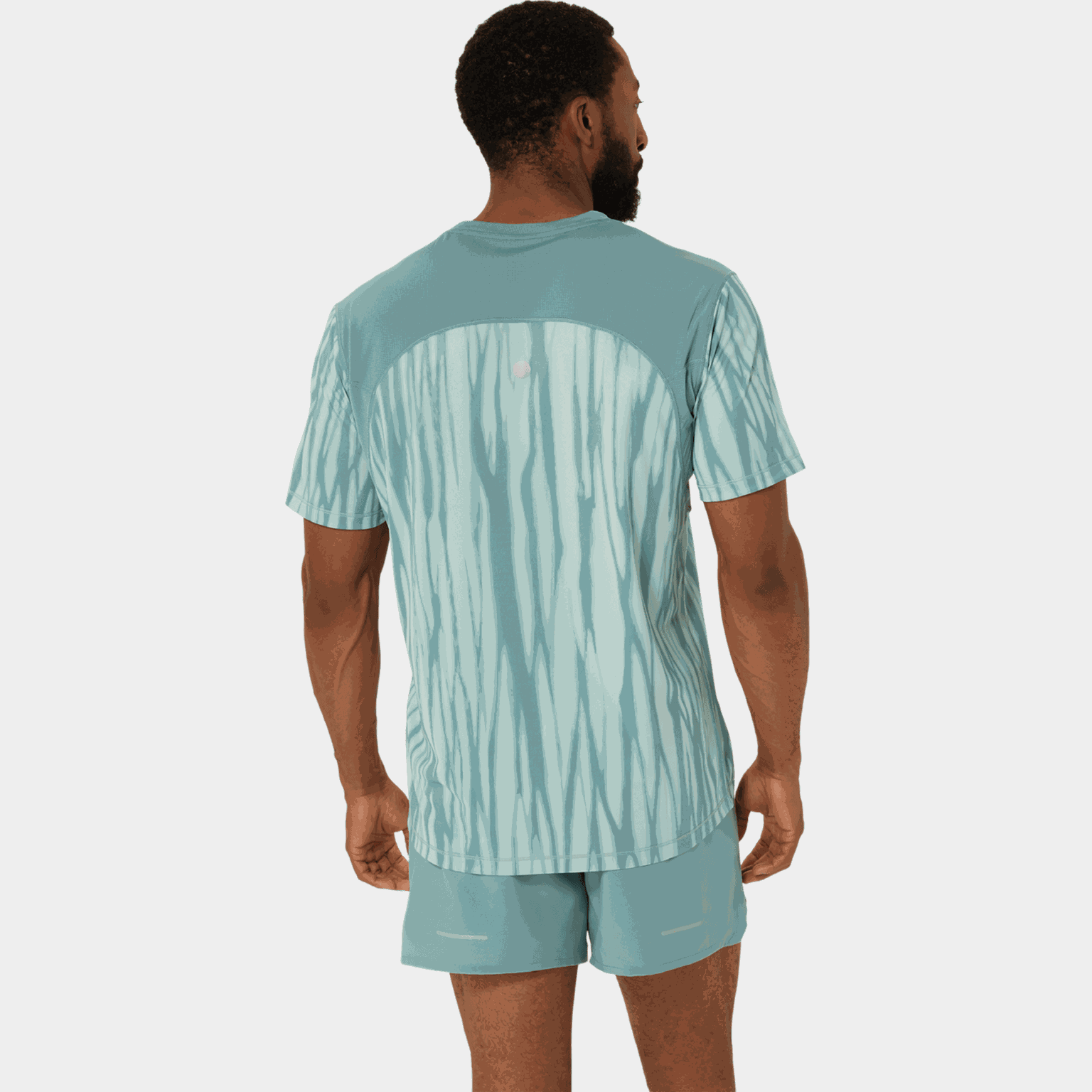 Road All Over Print Short Sleeve Top, t-skjorte, herre - Grønn