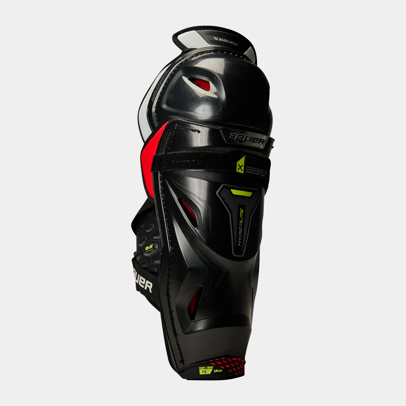 S22 Vapor Hyperlite scheenbeschermers – Maat 23/24, senioren scheenbeschermers – Zwart
