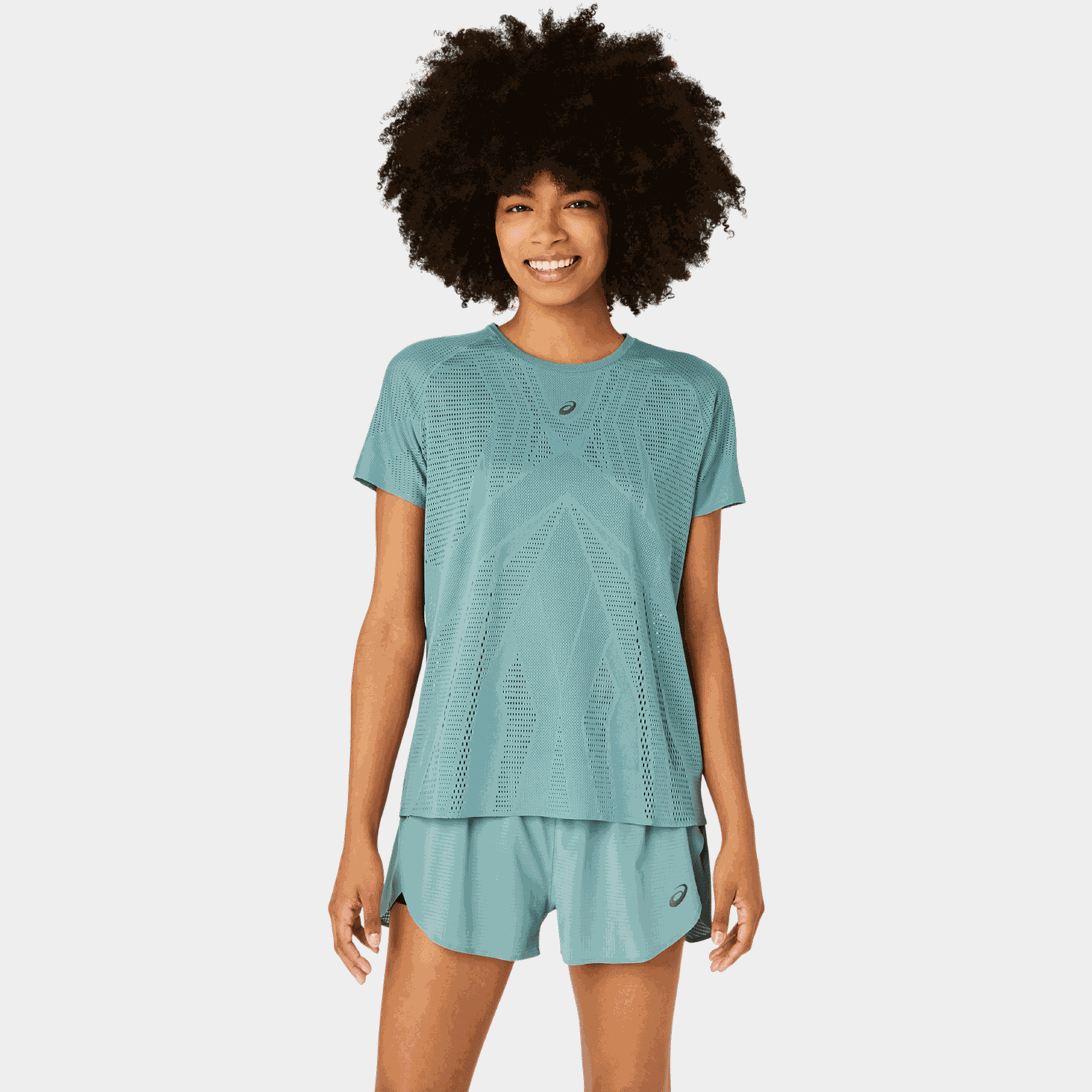 Camiseta feminina Metarun de manga curta