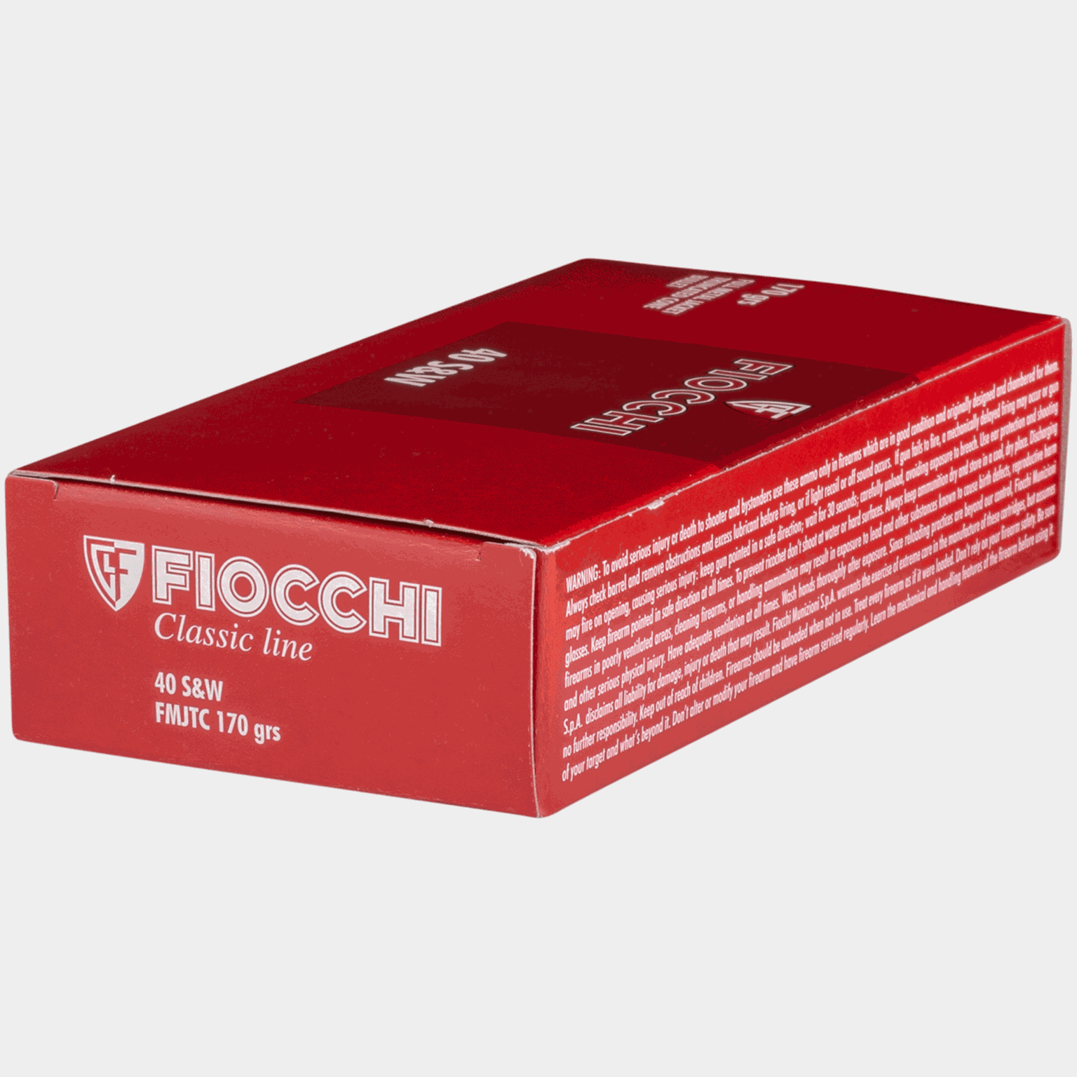 Munición para pistola .40S&W FMJTC de 170 granos -