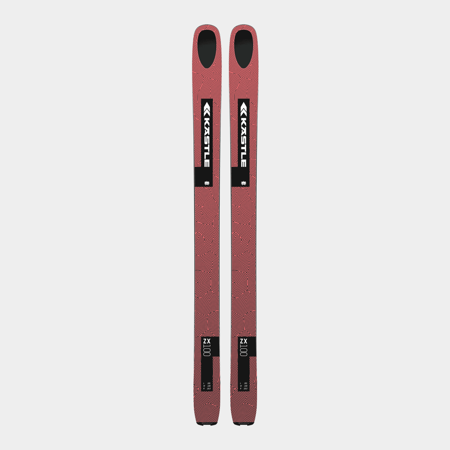 Touring Skis ZX100 24/25, frikjøringsski, unisex - Rød