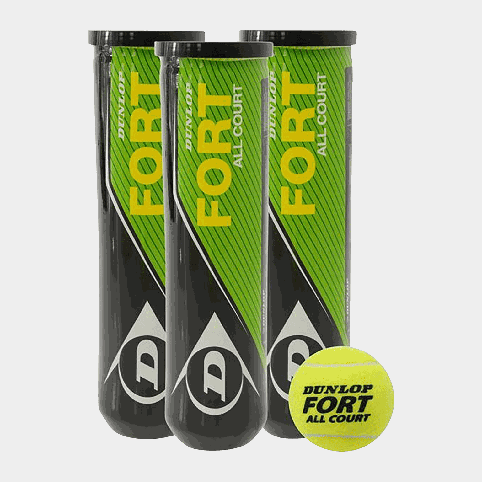  Fort tennisballen, verpakking van 3 – geel