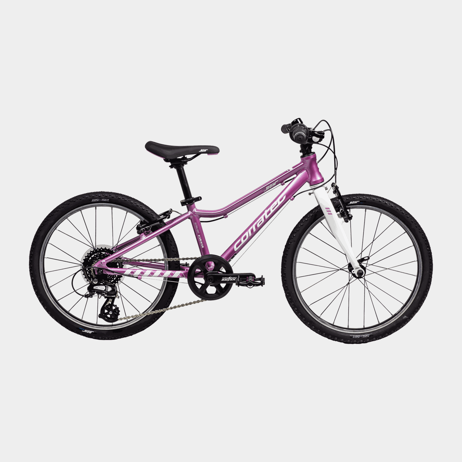 Bicicleta infantil Bow SL de 20 polegadas, rosa claro, para crianças de 5 a 8 anos.