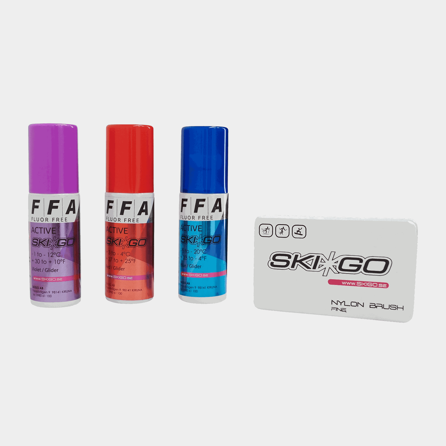  Kit de lubrificação Skigo Glide 24/25 – verde