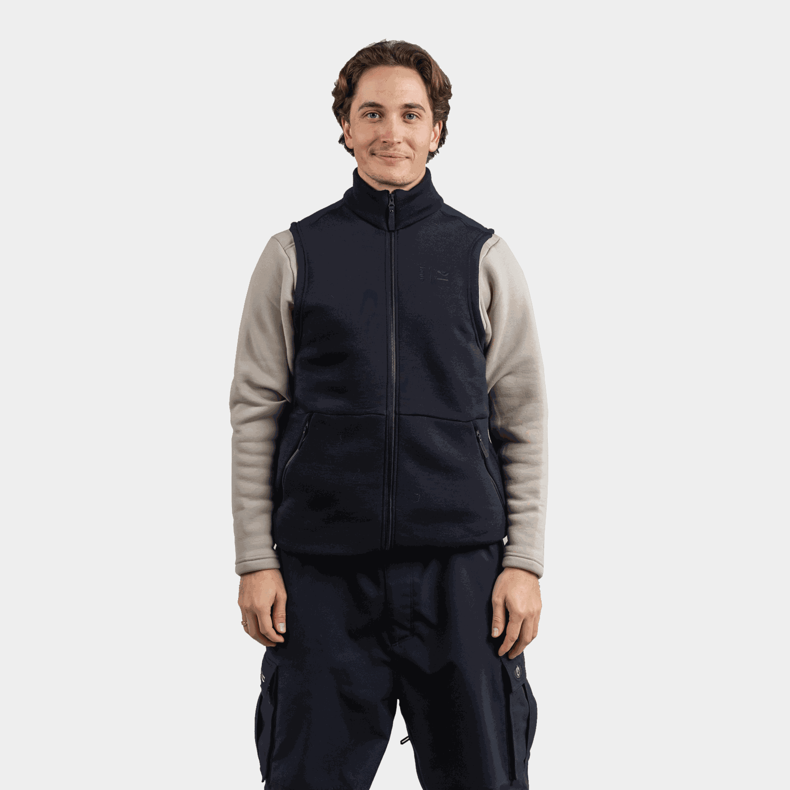  Kleveland kardigan z merino vlny, unisex - černý