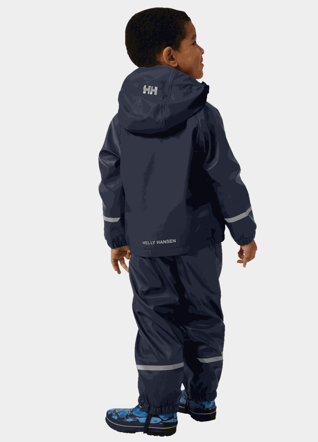  Ensemble de pluie Bergen Fleece PU 2.0, ensemble de pluie pour enfants – Bleu foncé